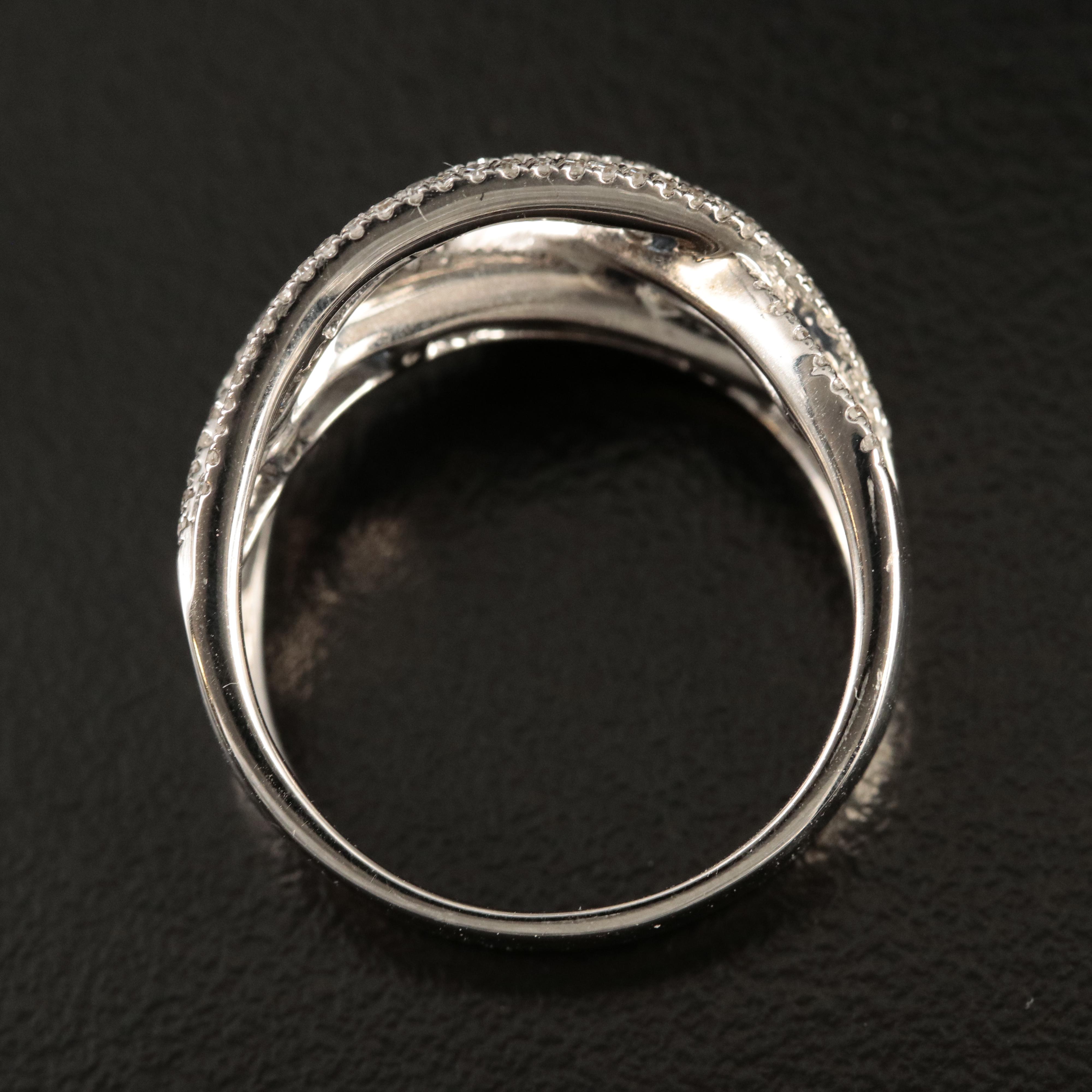 EFFY 14K Sapphire and Diamond Crossover Ring