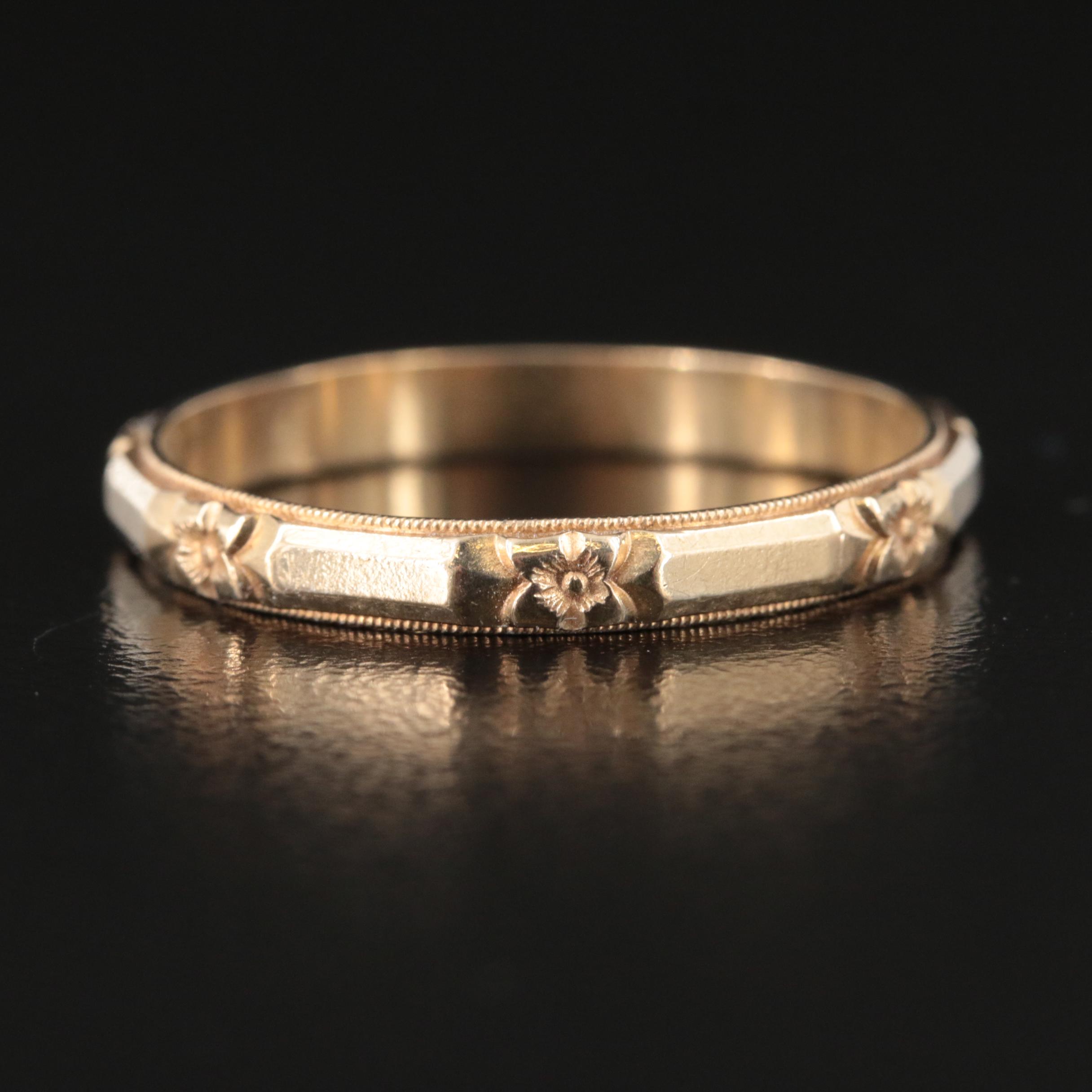 14K Flower Band