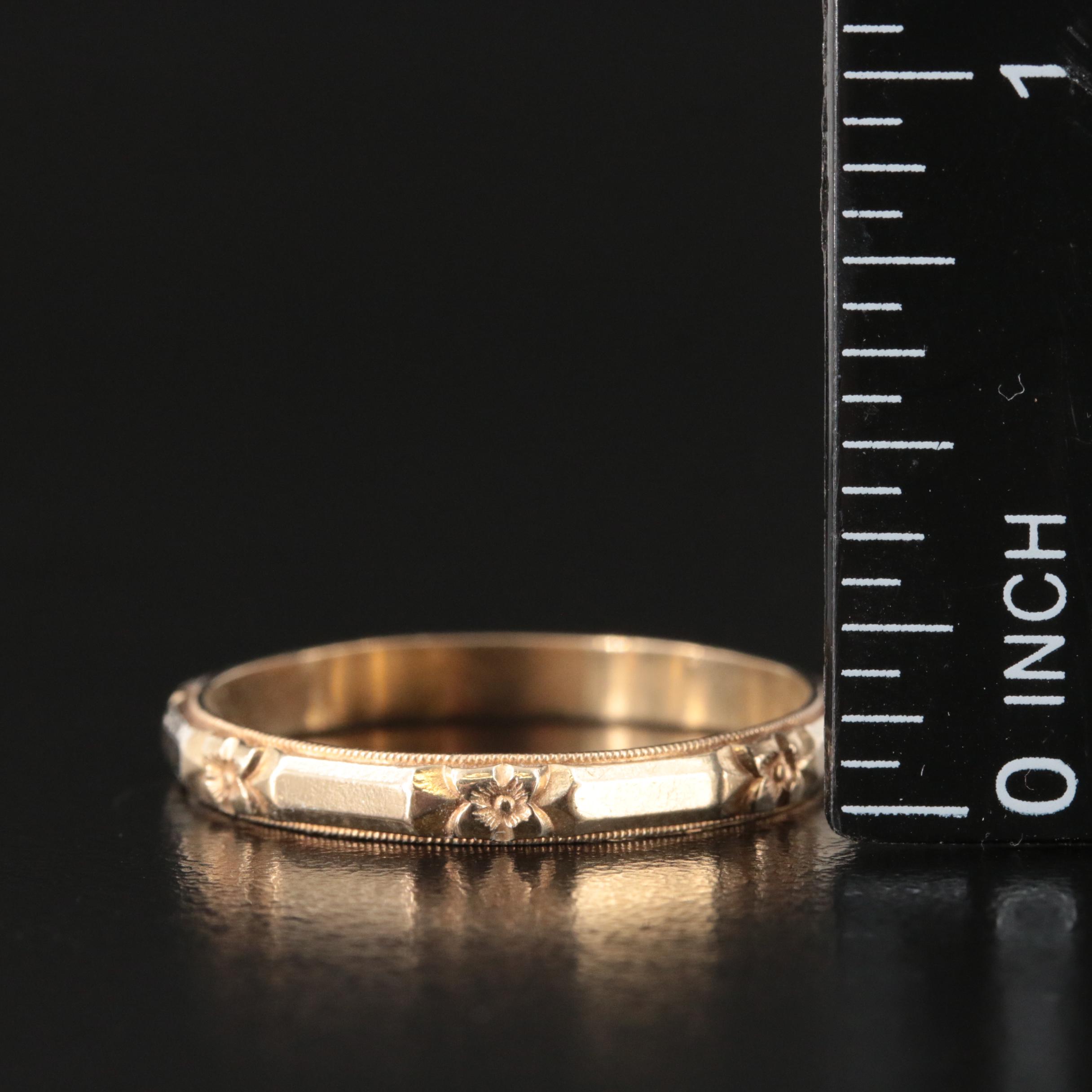14K Flower Band