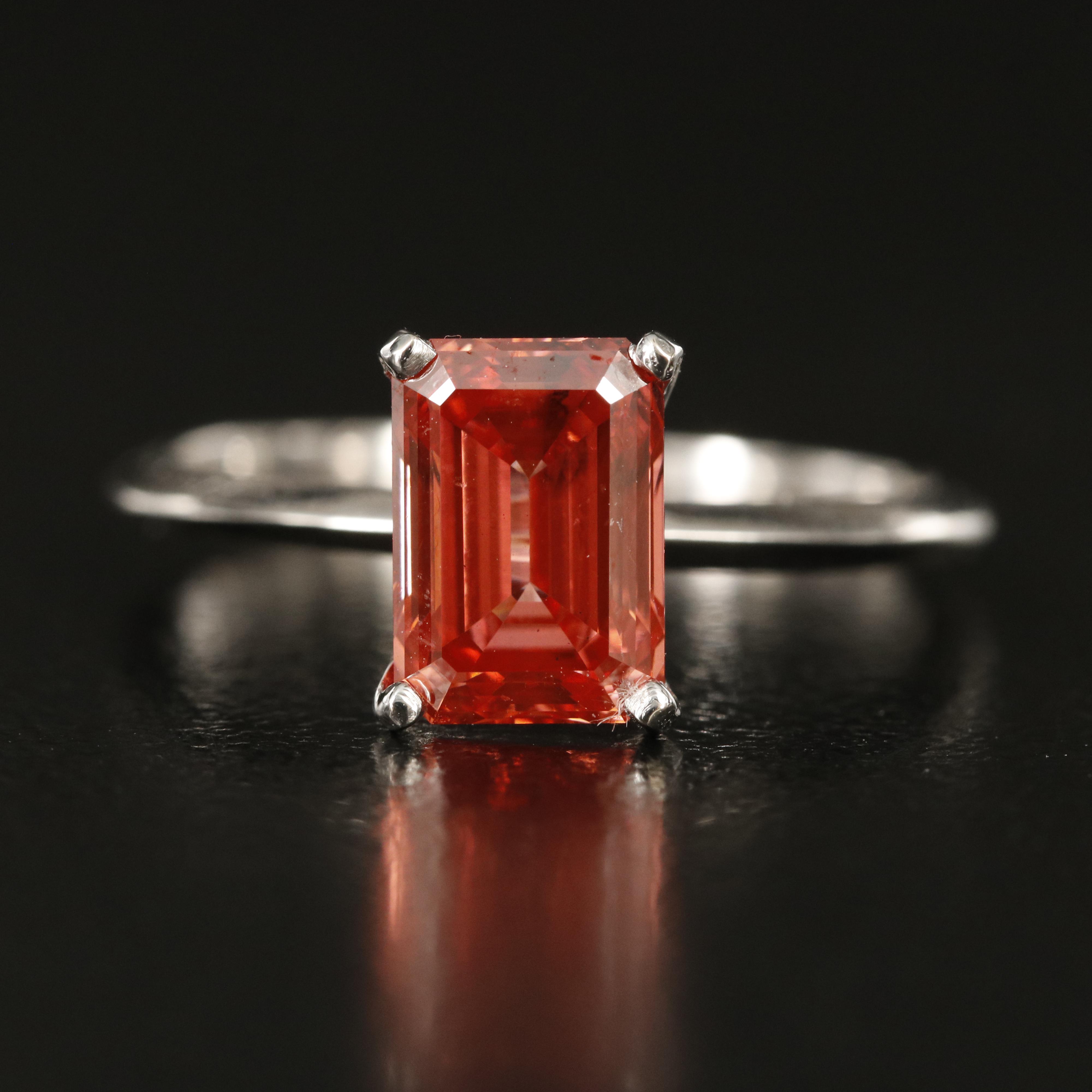 14K 1.82 CT Diamond Solitaire Ring with Knife-Edge