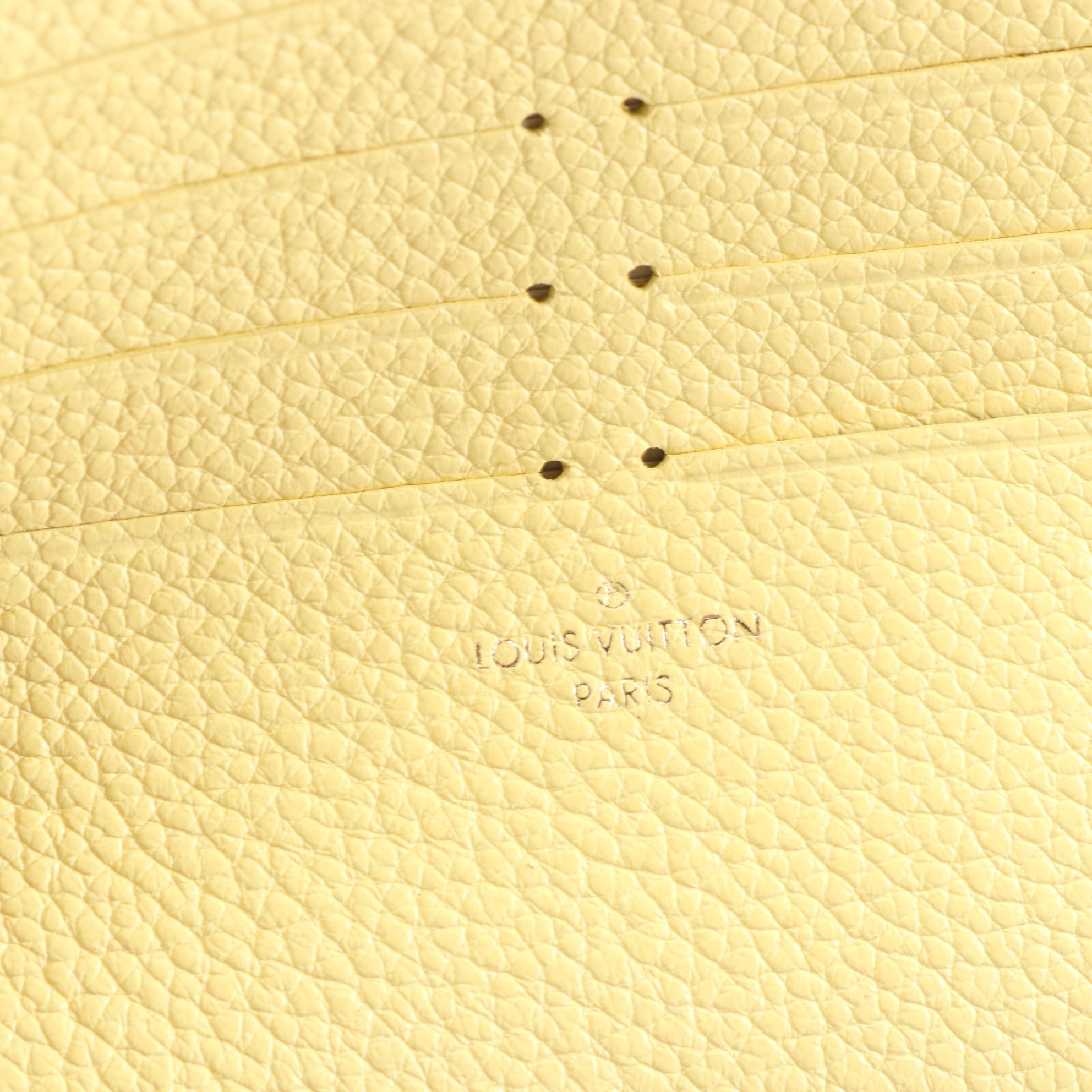 Louis Vuitton Félicie Pochette Card Holder Insert in Grained Leather