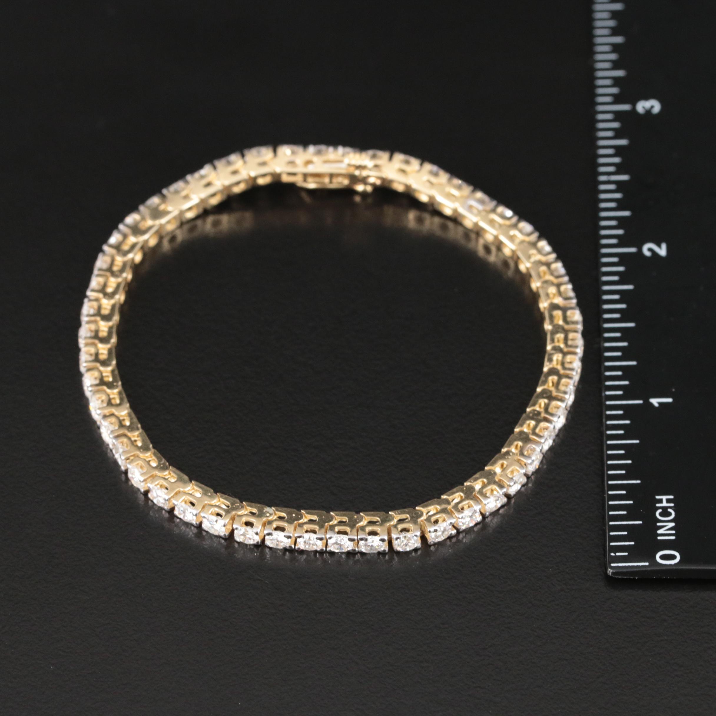 14K 4.98 CTW Diamond Bracelet