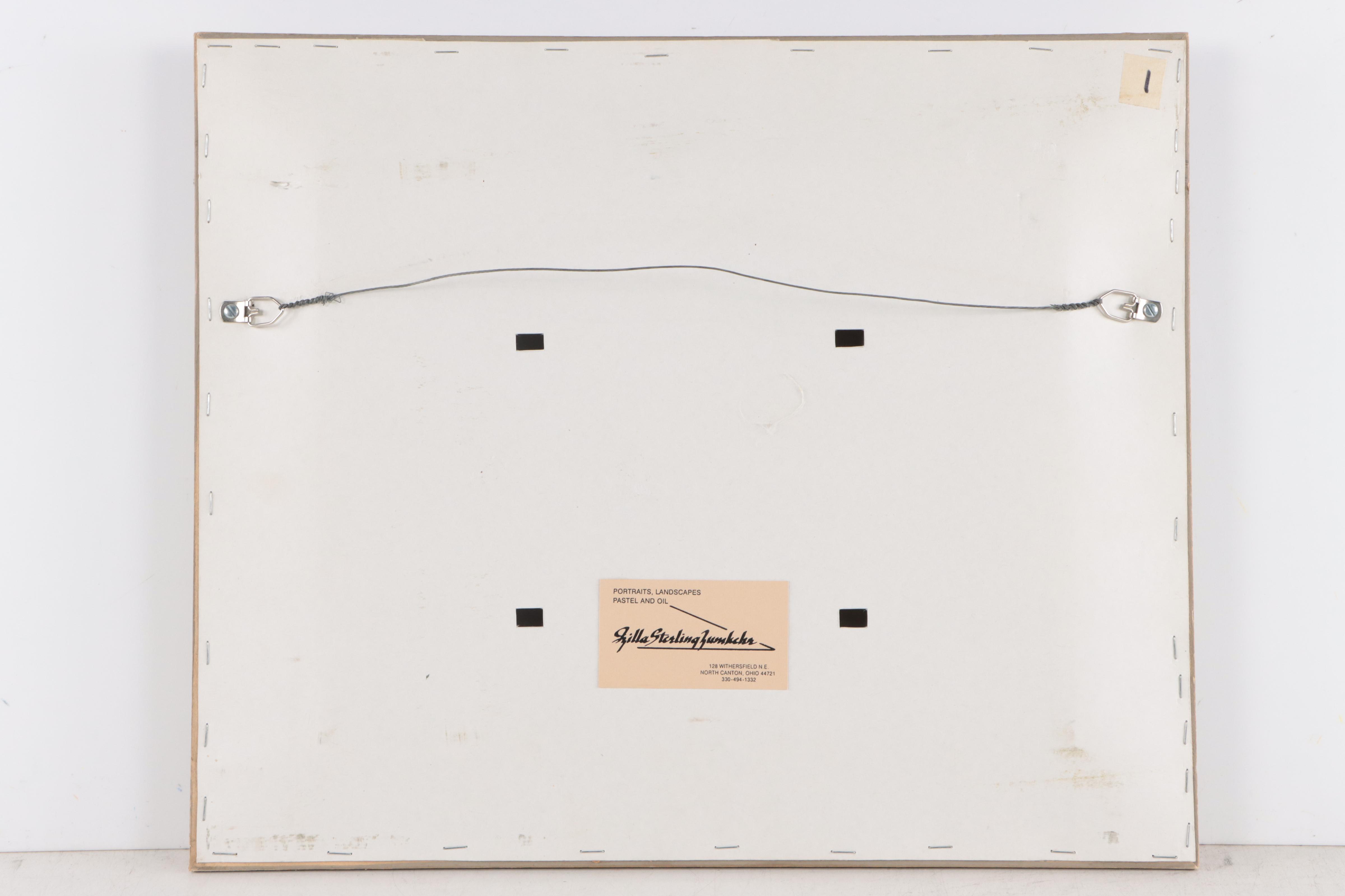 Izilla Sterling Zumkehr Oil Painting of Coastal Landscape