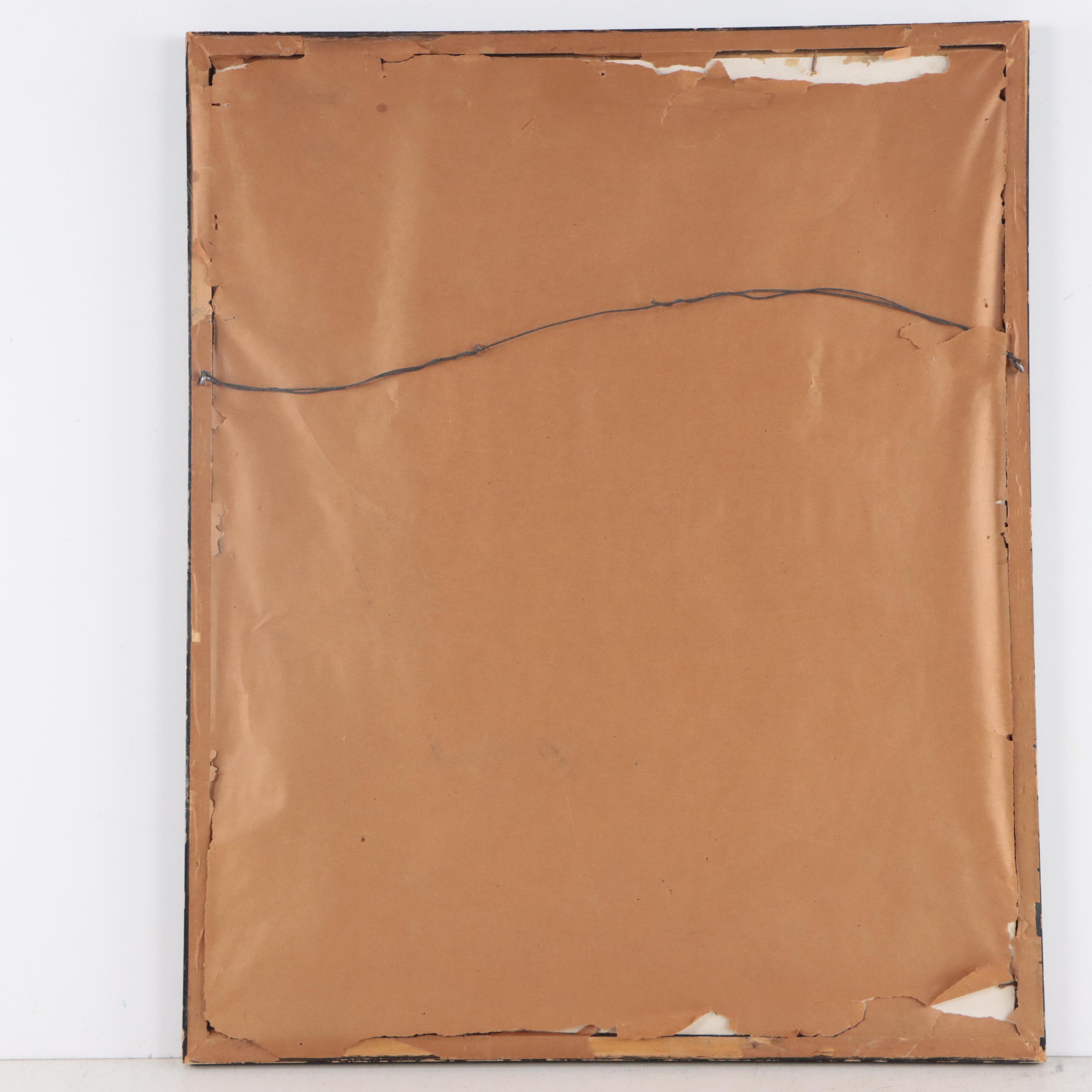 Abraham Frater Levinson Gouache Painting of Portrait