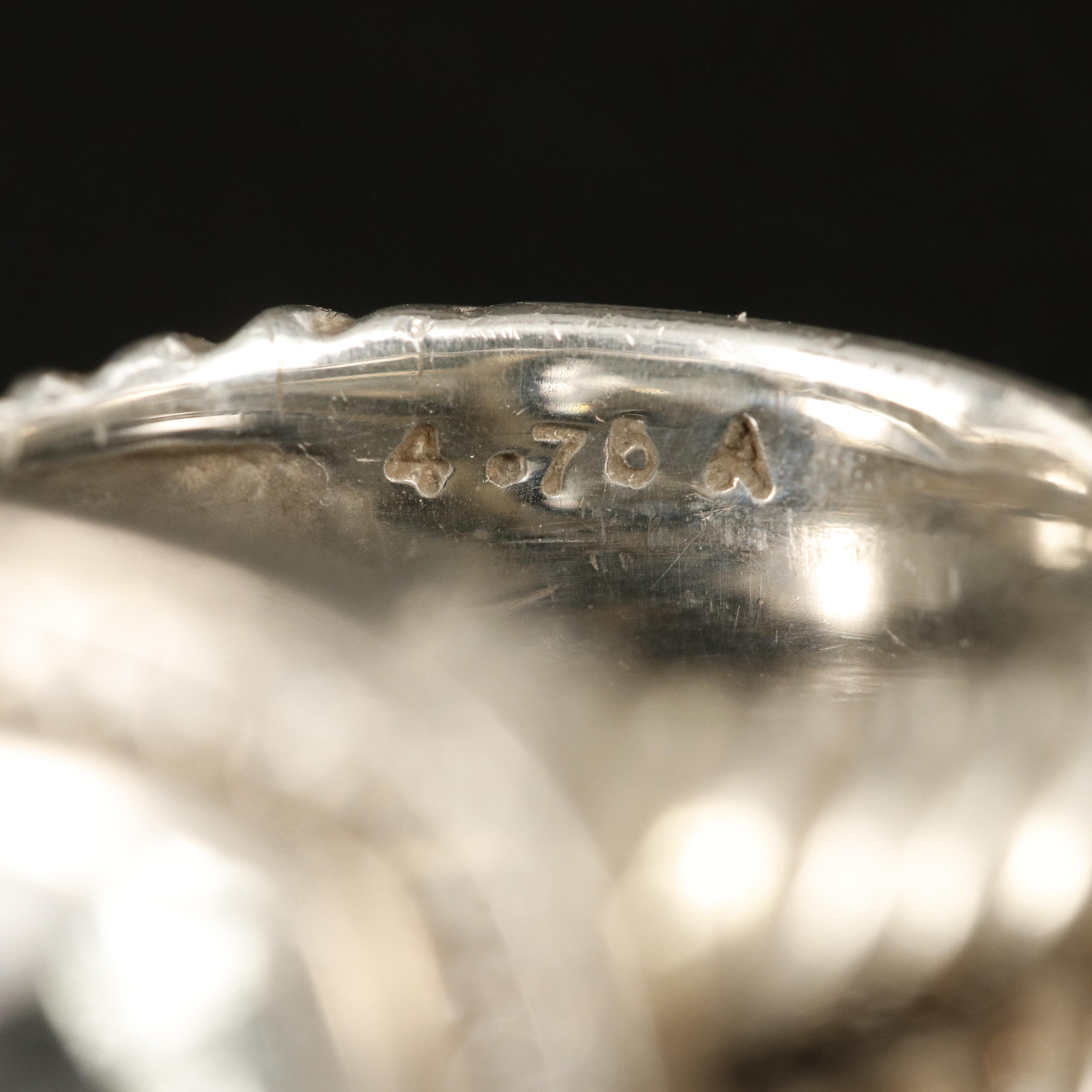 David Yurman Albion Sterling Prasiolite and Diamond Ring