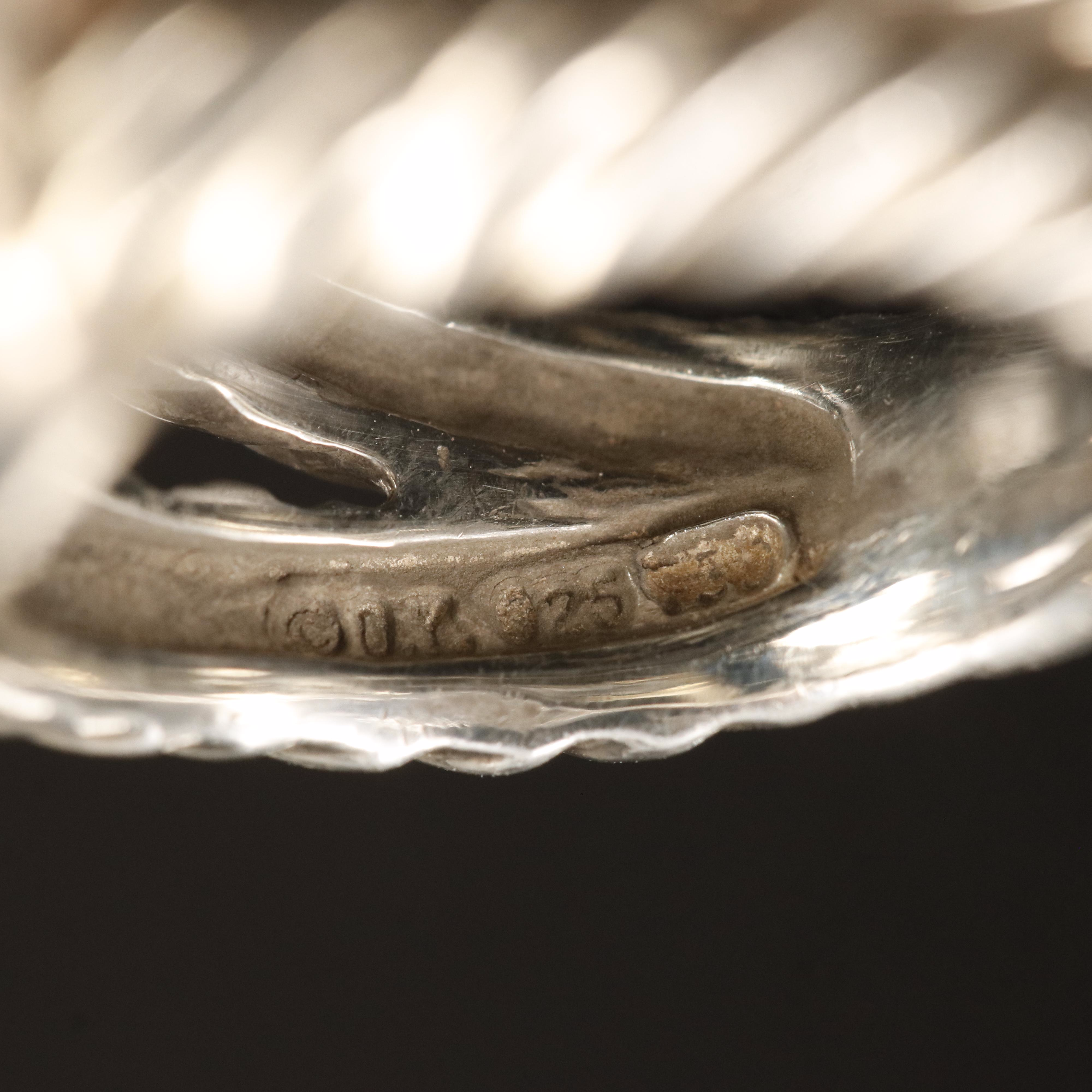 David Yurman Albion Sterling Prasiolite and Diamond Ring