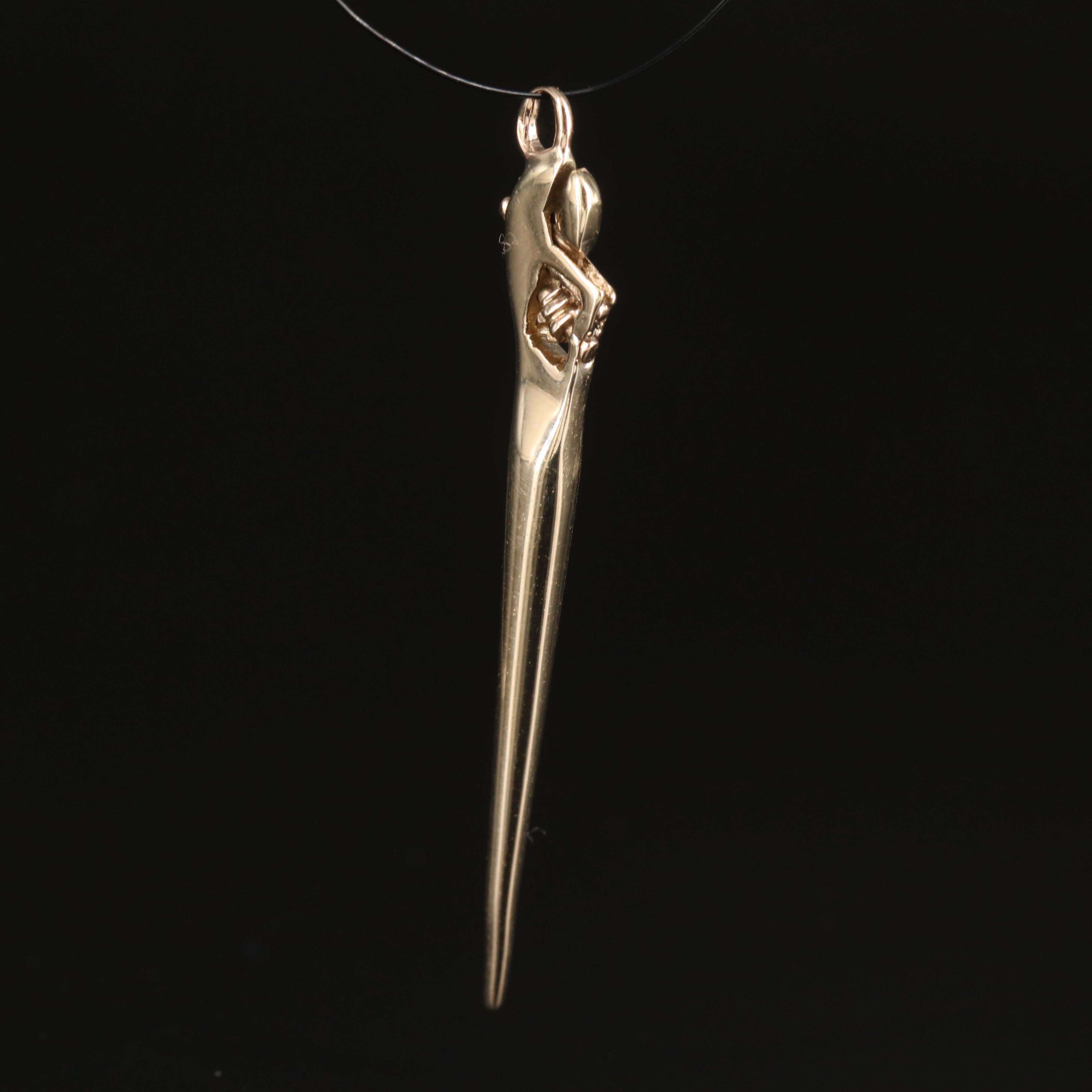 14K Spud Wrench Charm