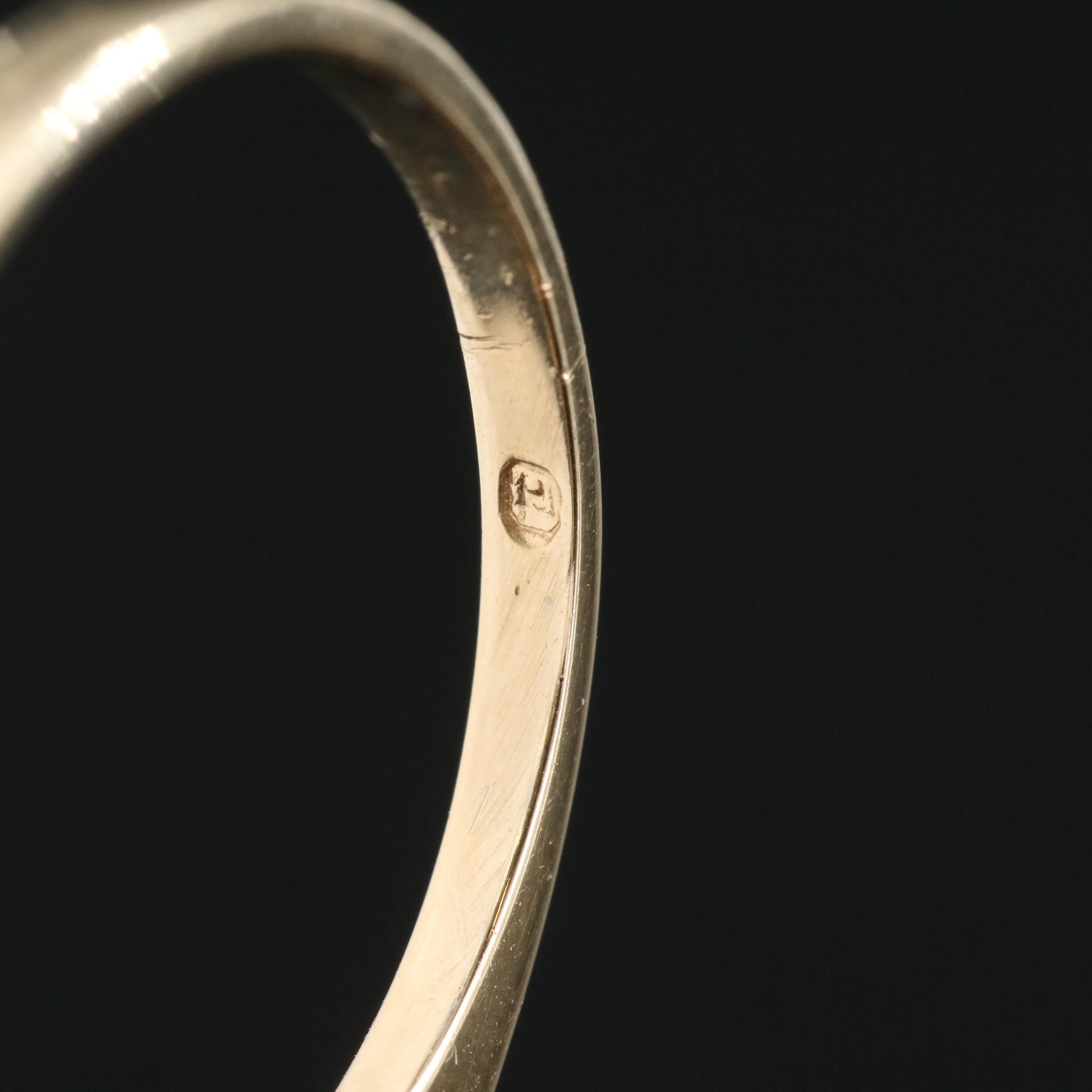 14K Peridot and Diamond Ring