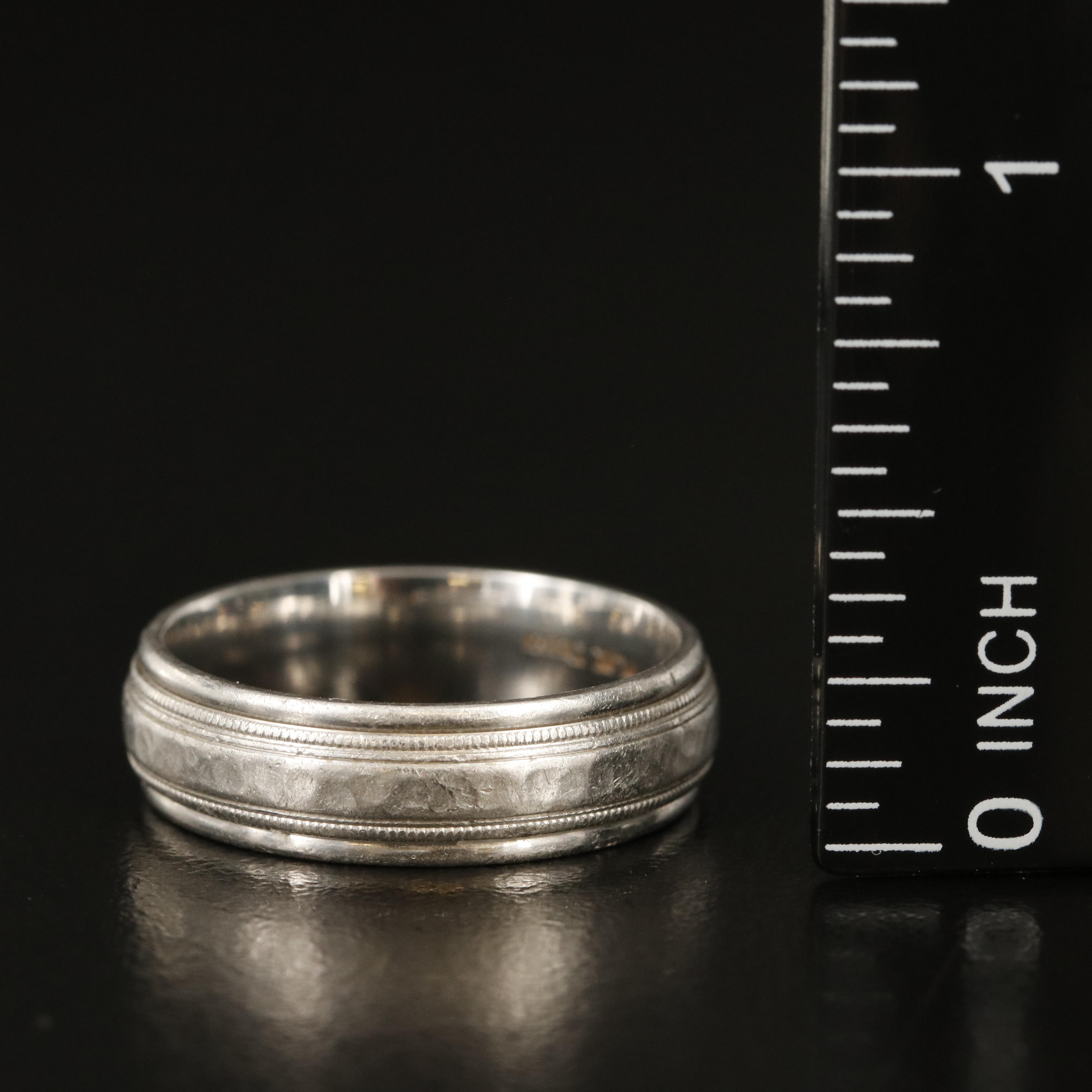 Platinum Hammered Band