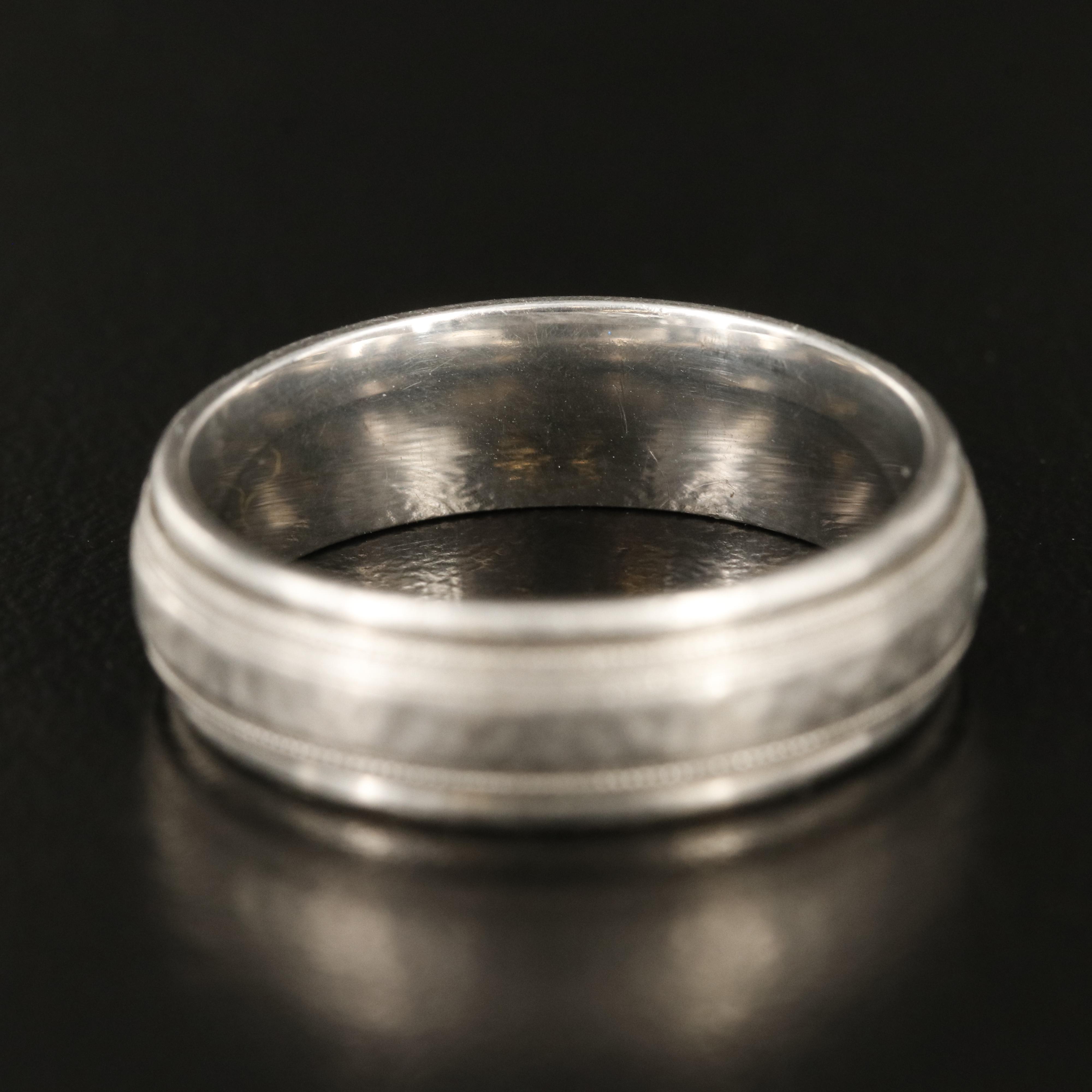 Platinum Hammered Band