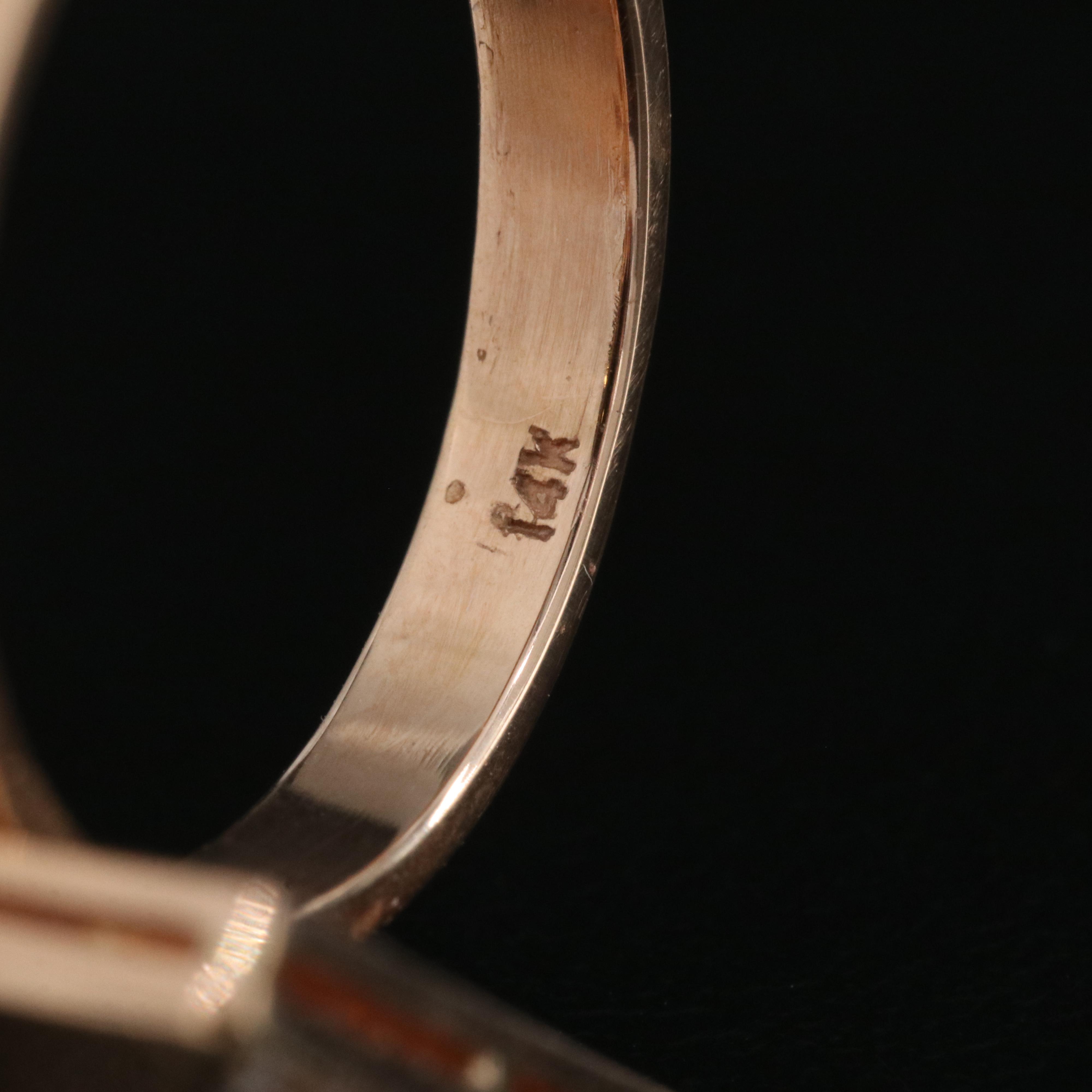 14K Rose Gold 0.32 CTW Diamond Pyramid Ring