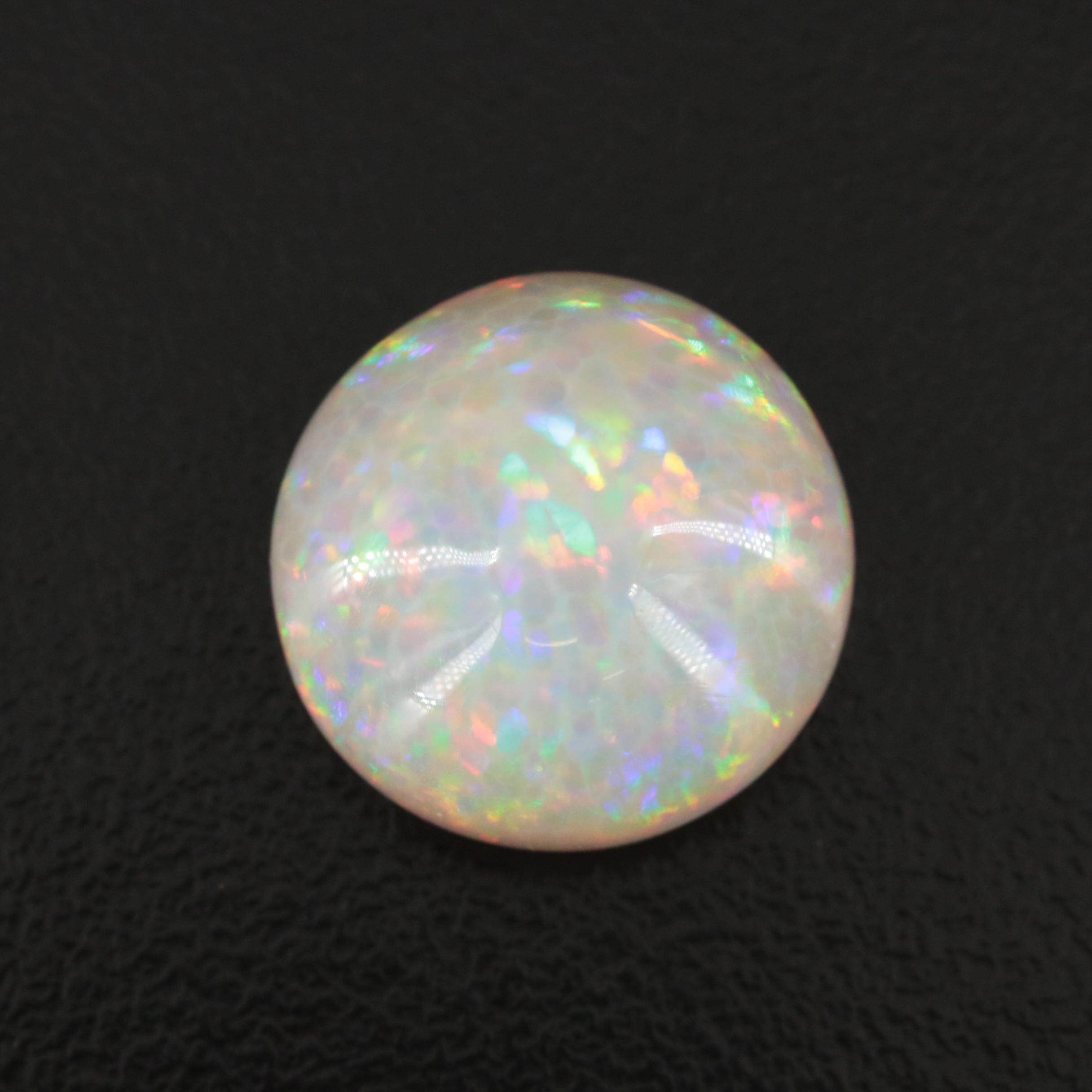 Loose 9.77 CT Round Opal Cabochon