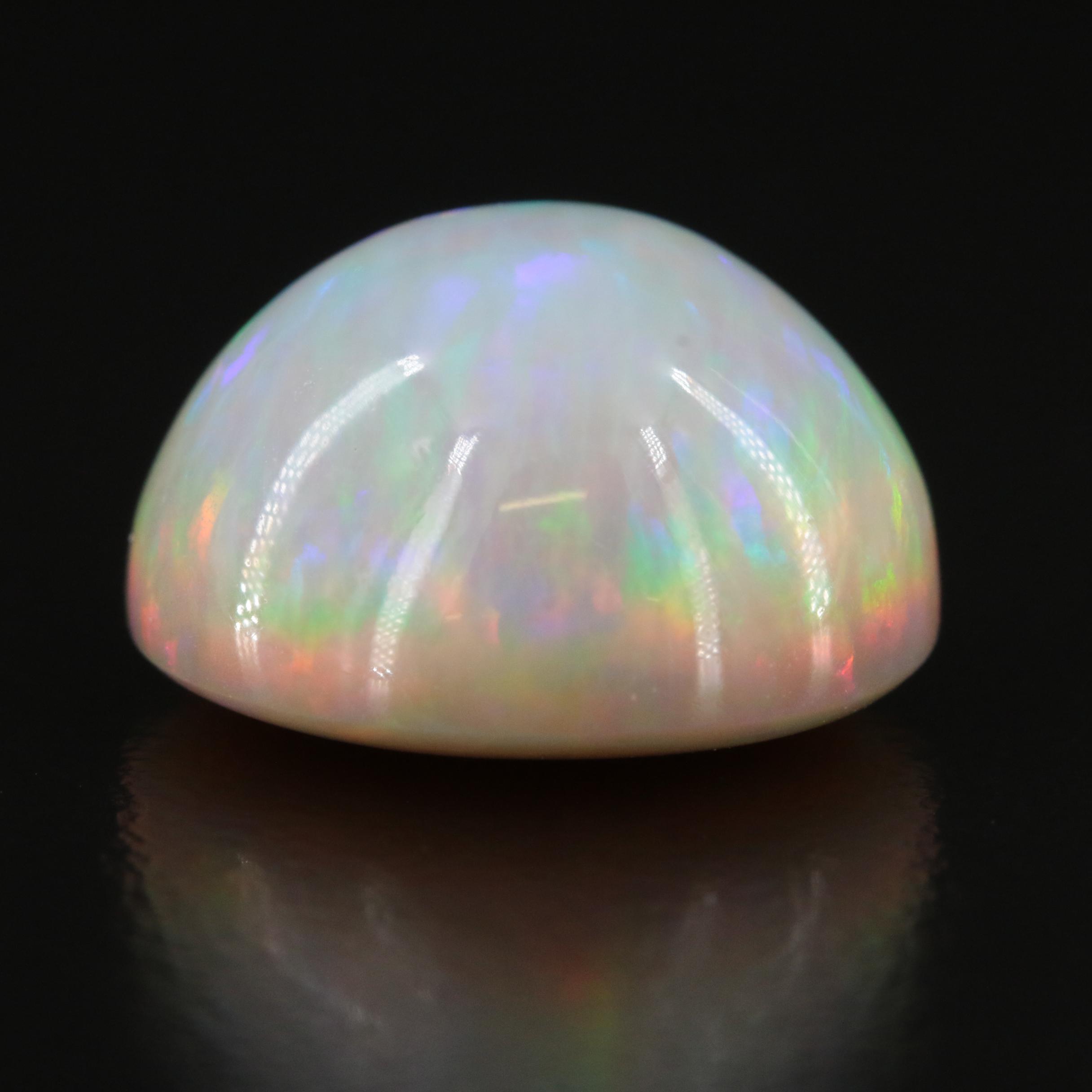 Loose 9.77 CT Round Opal Cabochon