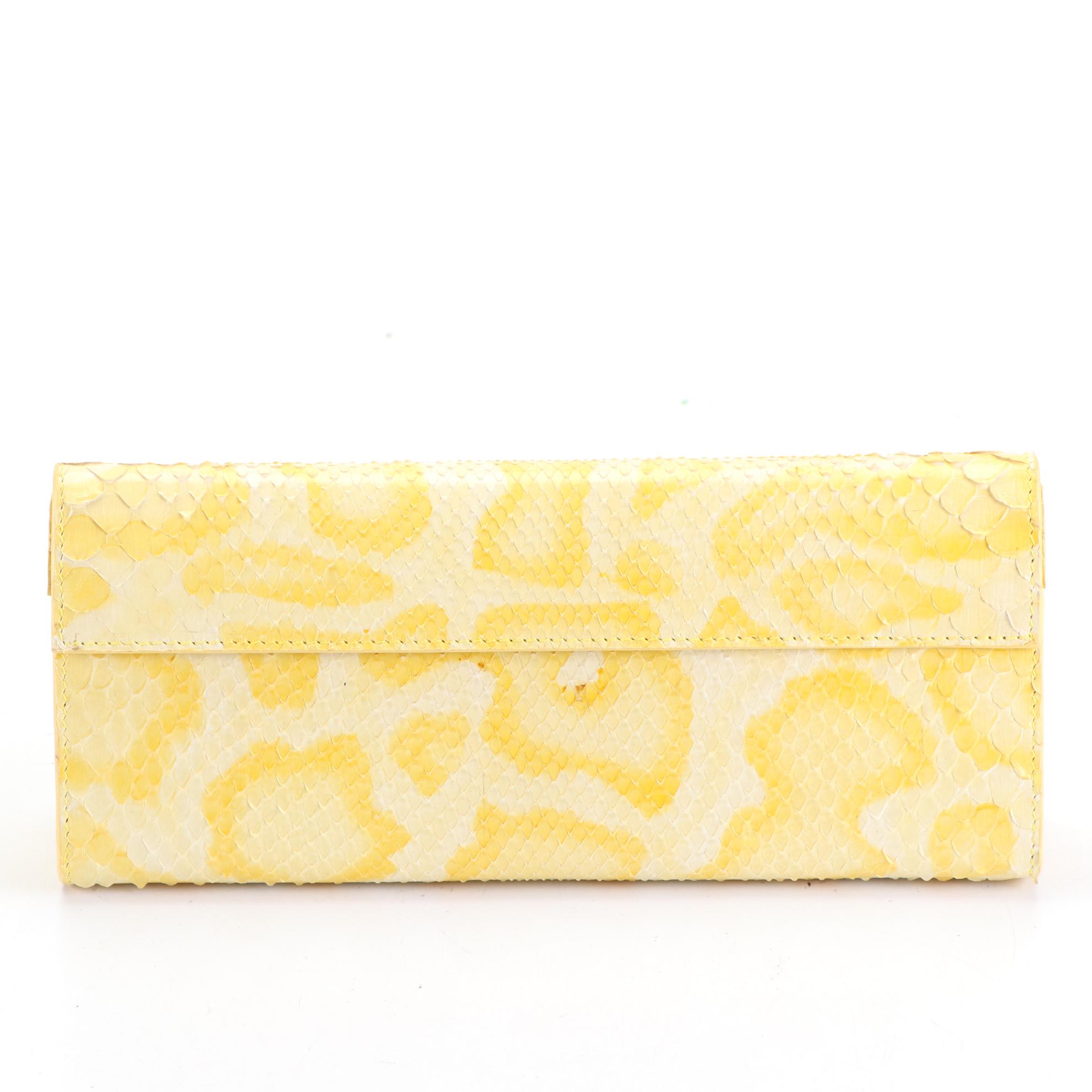 Belle Grotto Couture Clutches in Python Snakeskin