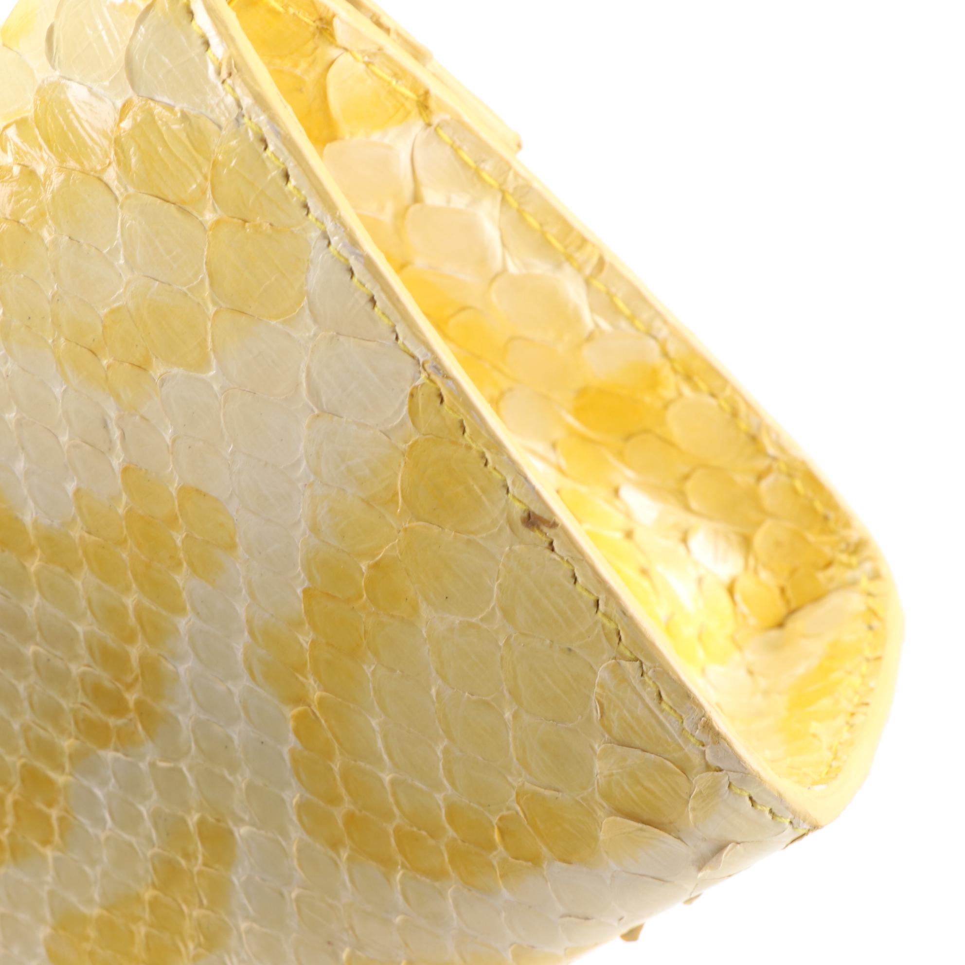 Belle Grotto Couture Clutches in Python Snakeskin