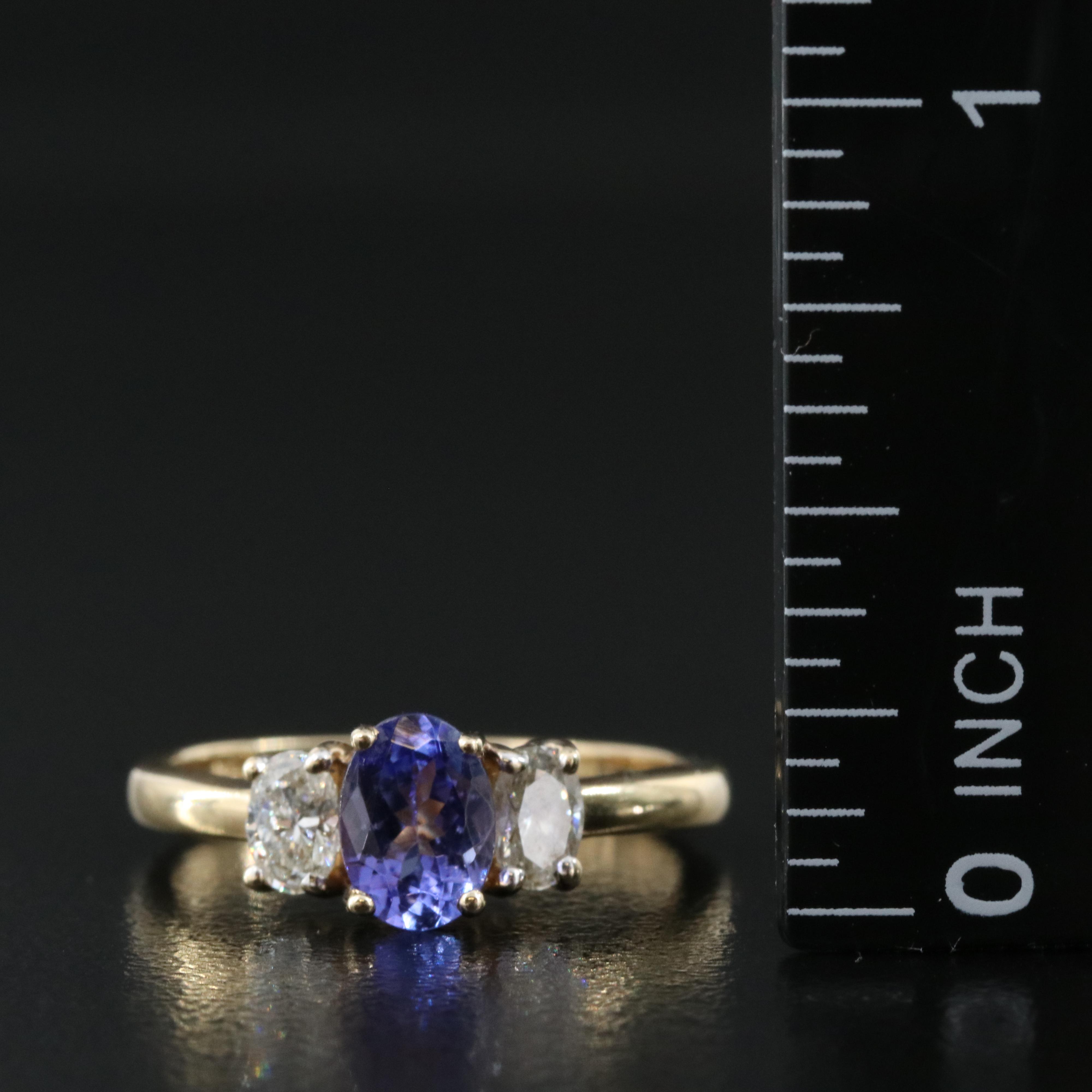 14K Tanzanite and Diamond Ring