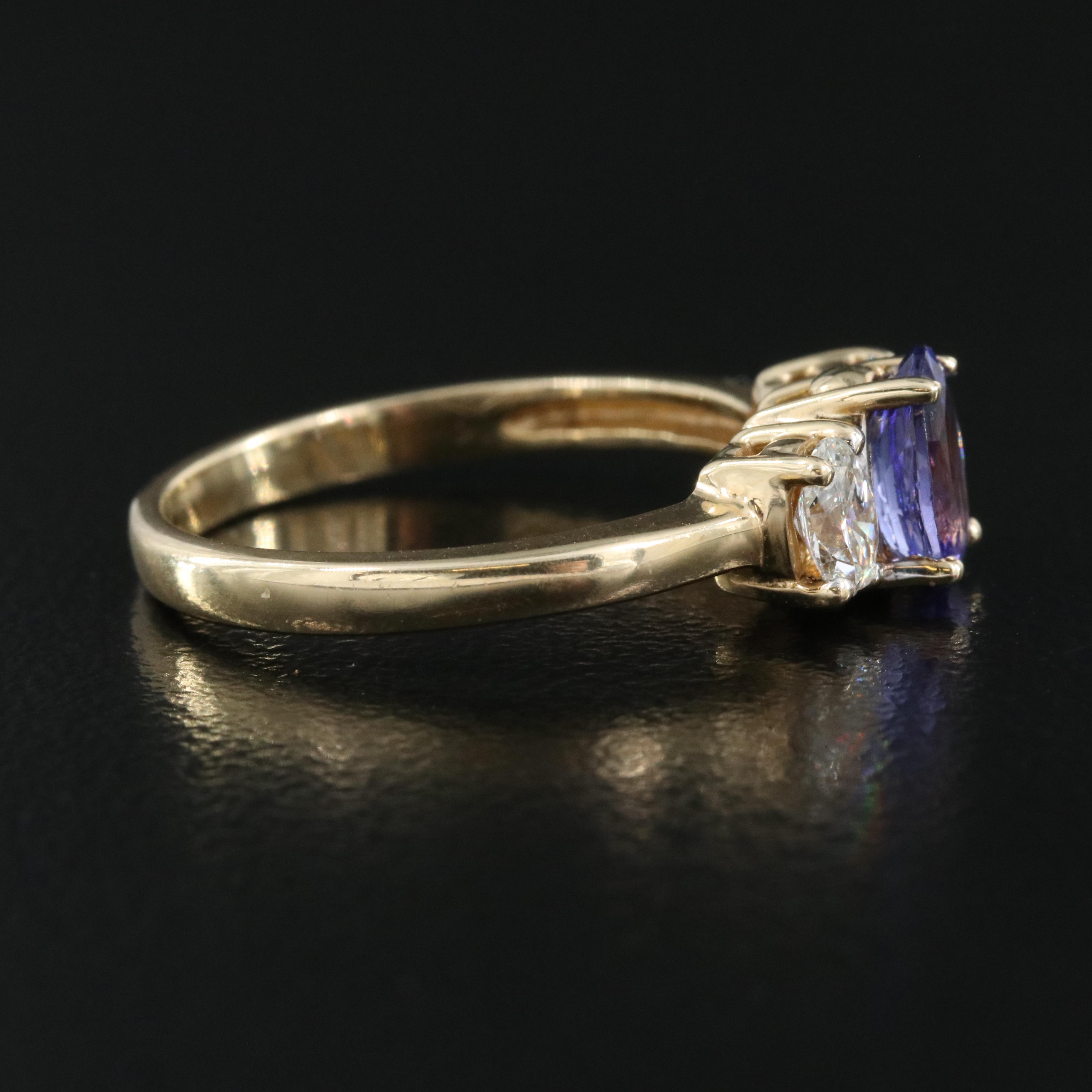 14K Tanzanite and Diamond Ring