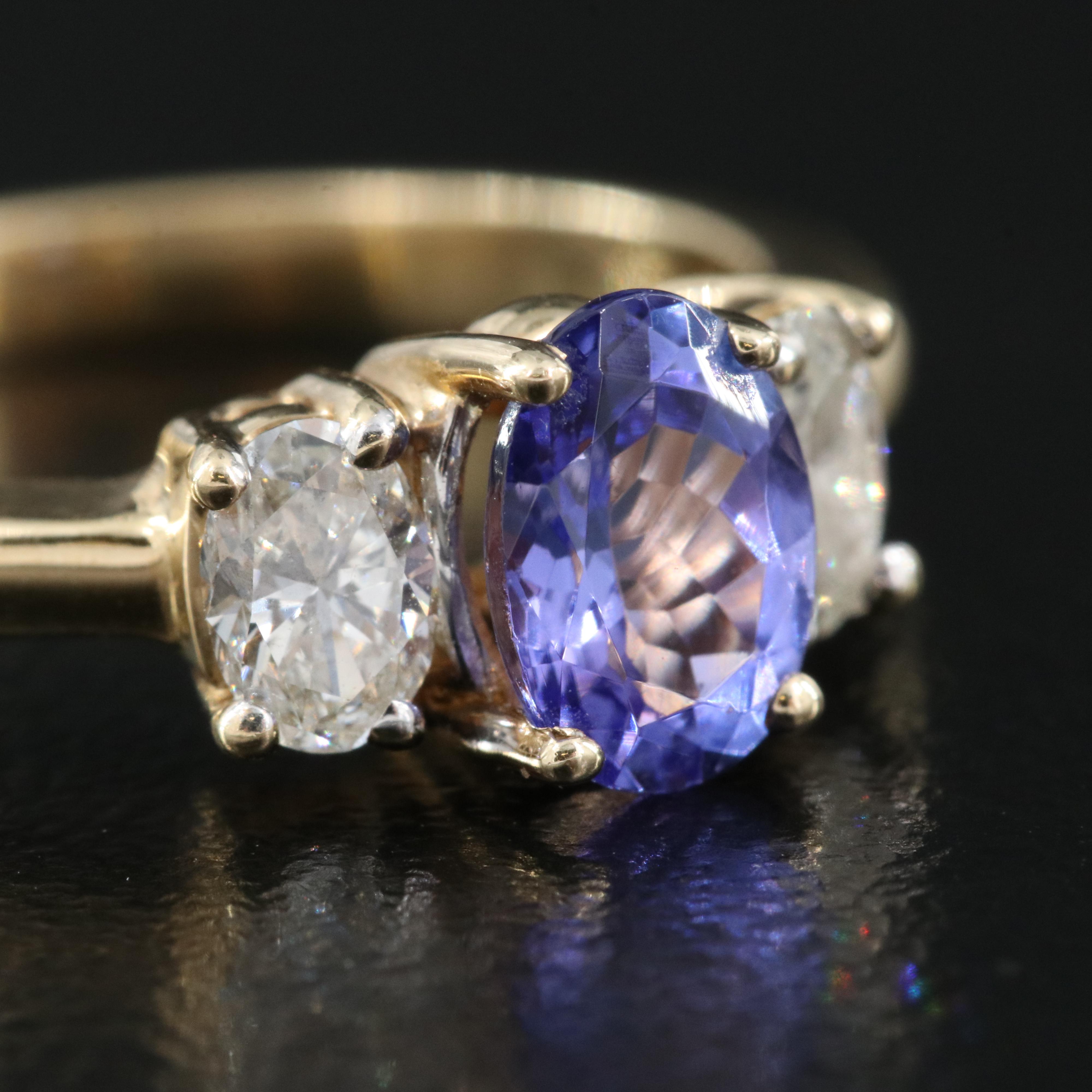 14K Tanzanite and Diamond Ring