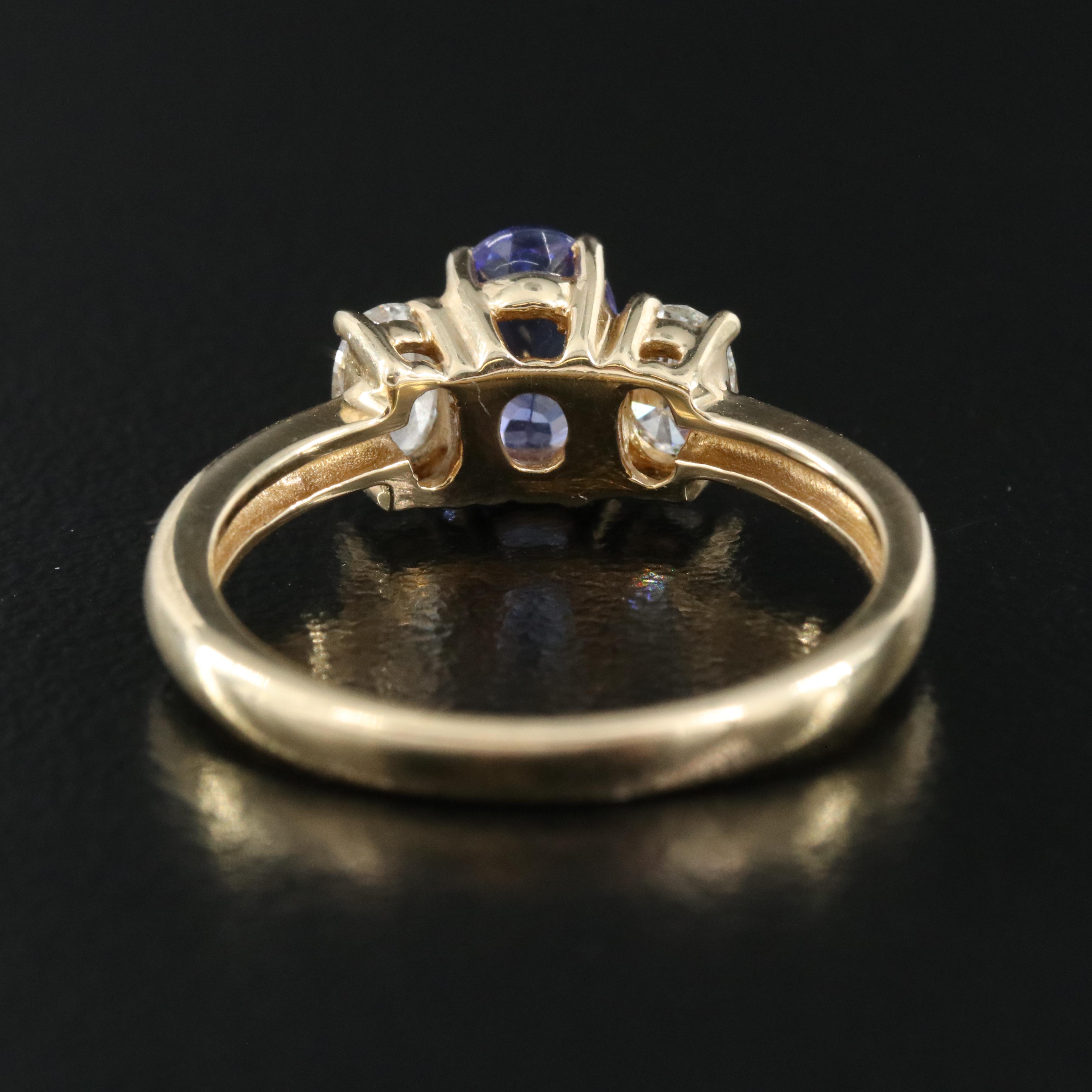 14K Tanzanite and Diamond Ring