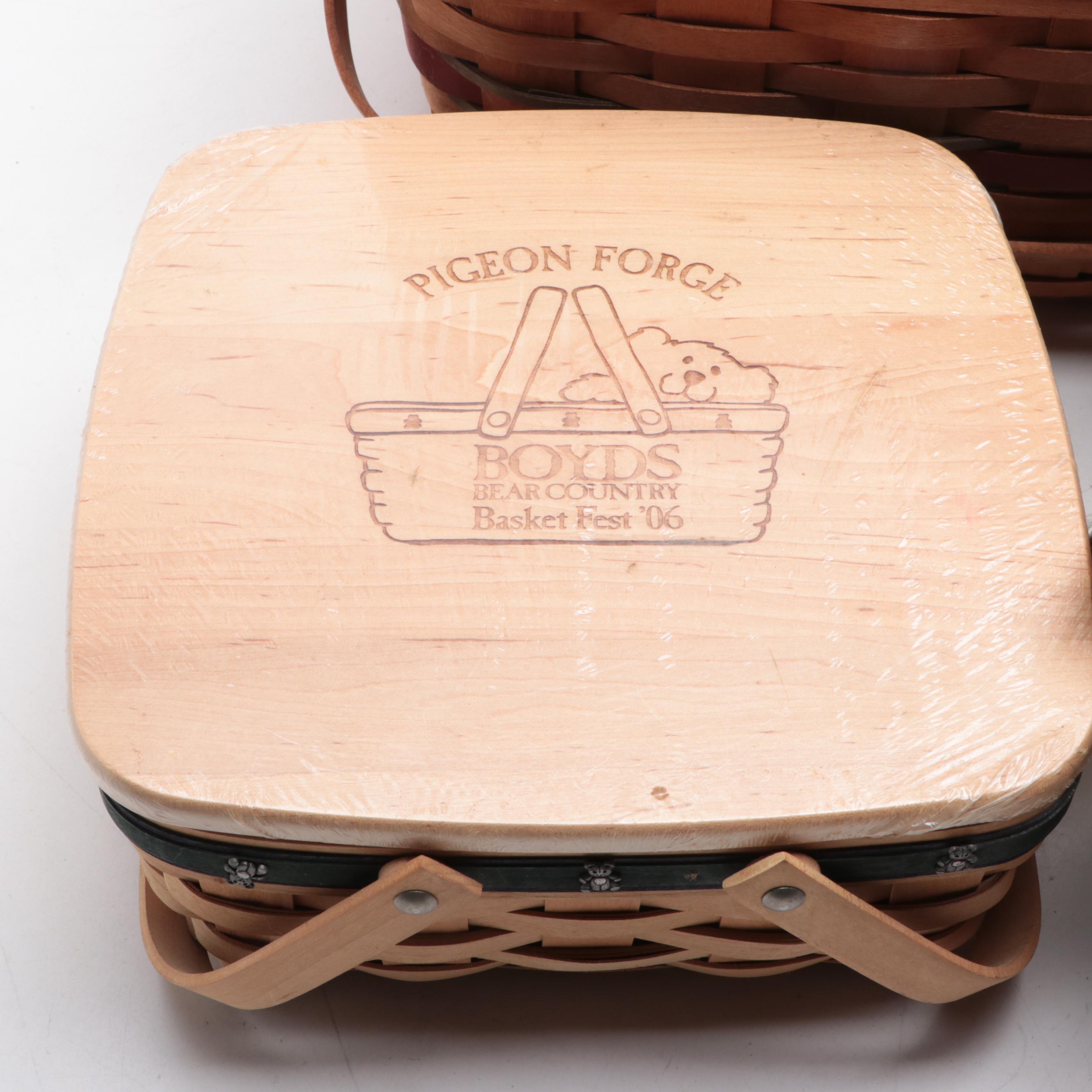 Boyds Bear Festival Basket With Longaberger Basket Collection