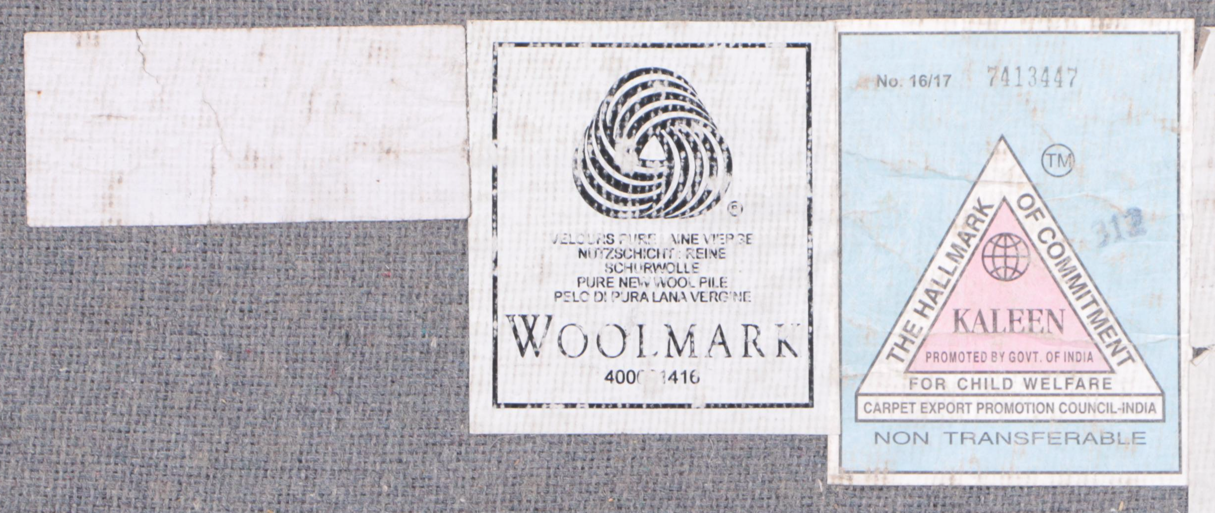 Hand-Tufted Pottery Barn Nolan Persian Style Area Rug and Carpet Runner