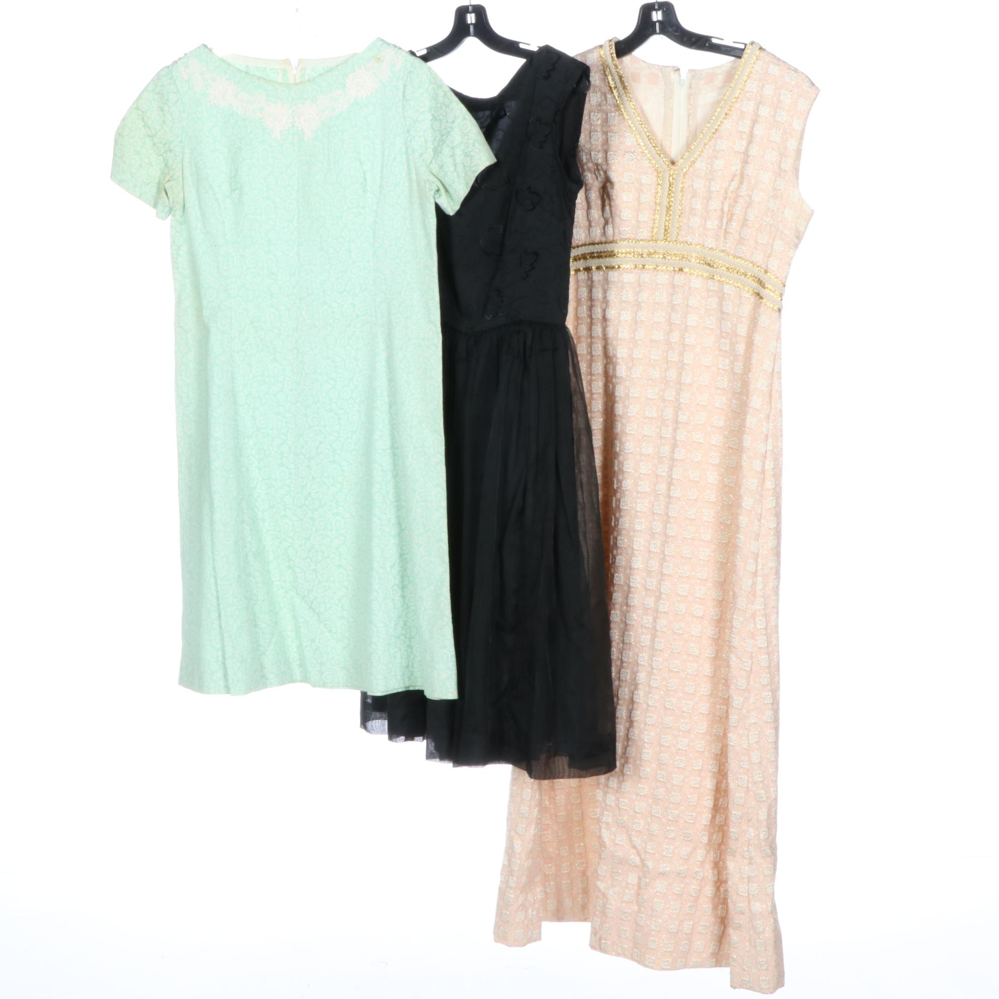 Floral and Knit Dresses, Crop Top, and Skirt Suit