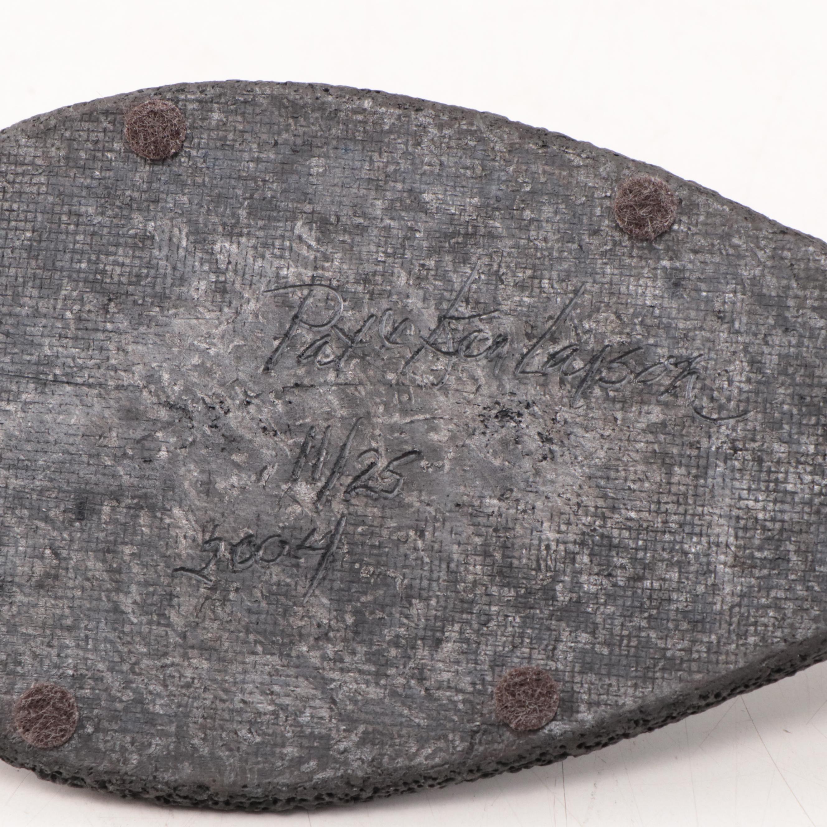 Pat and Ken Larson Raku Fired Raven Sculpture, 2004