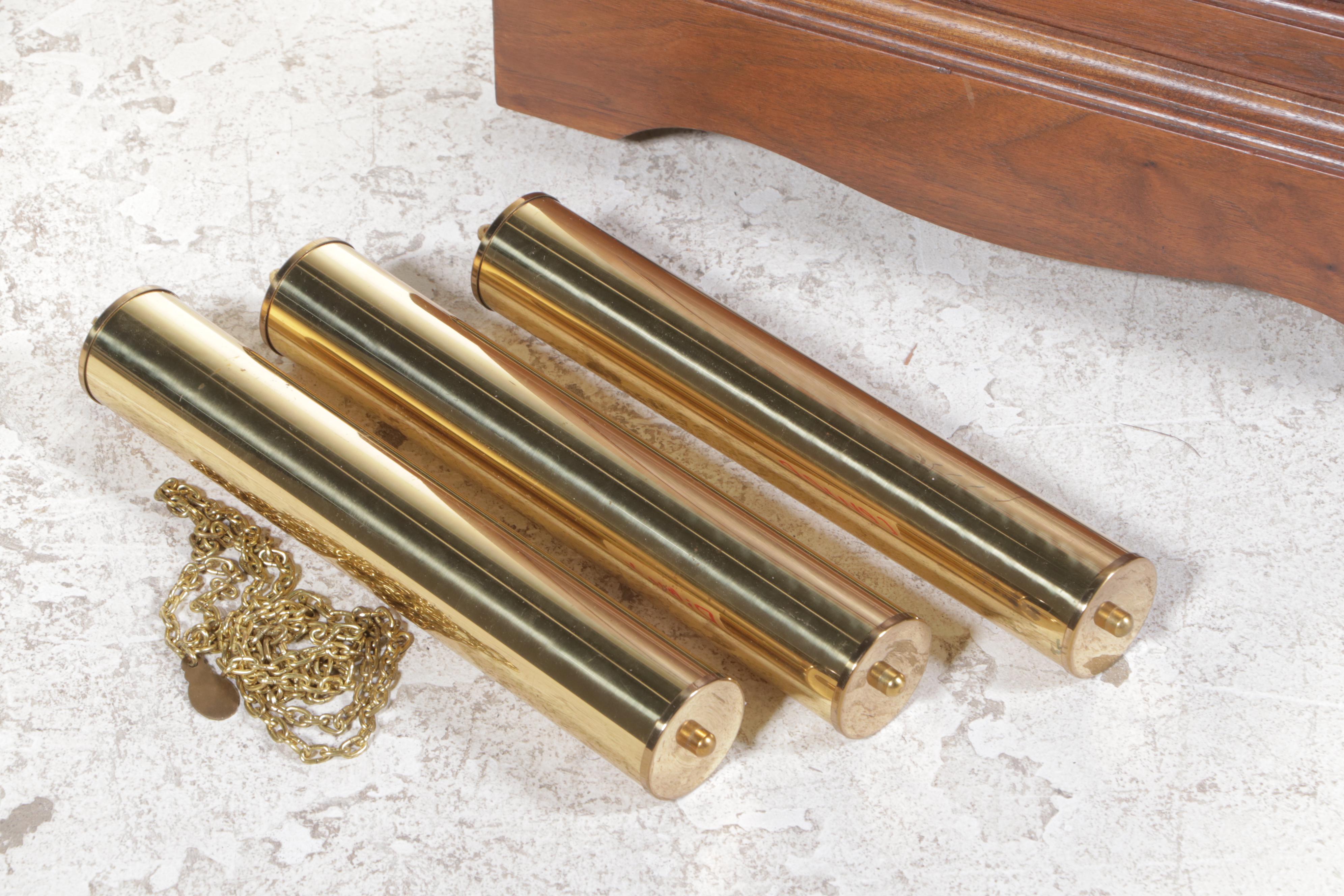 Emperor Federal Style Walnut Tall Case Clock, Late 20th Century