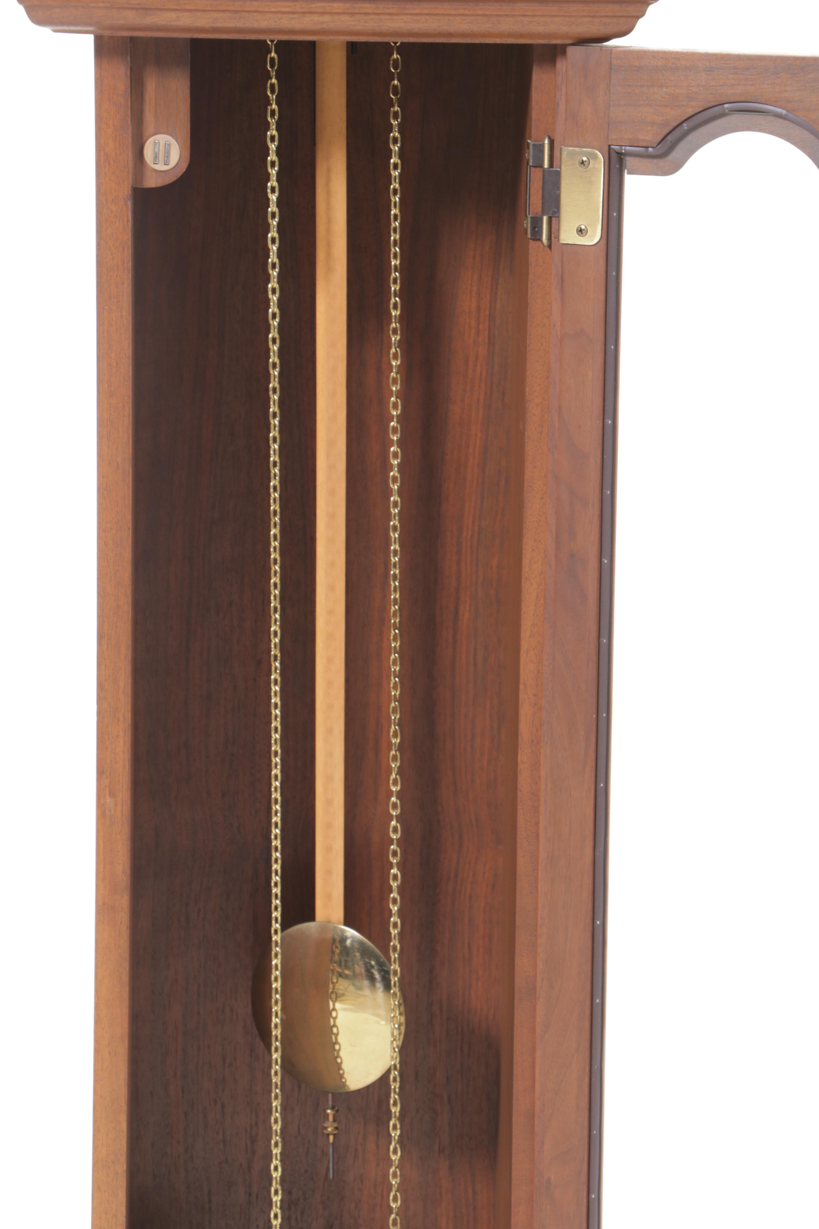 Emperor Federal Style Walnut Tall Case Clock, Late 20th Century