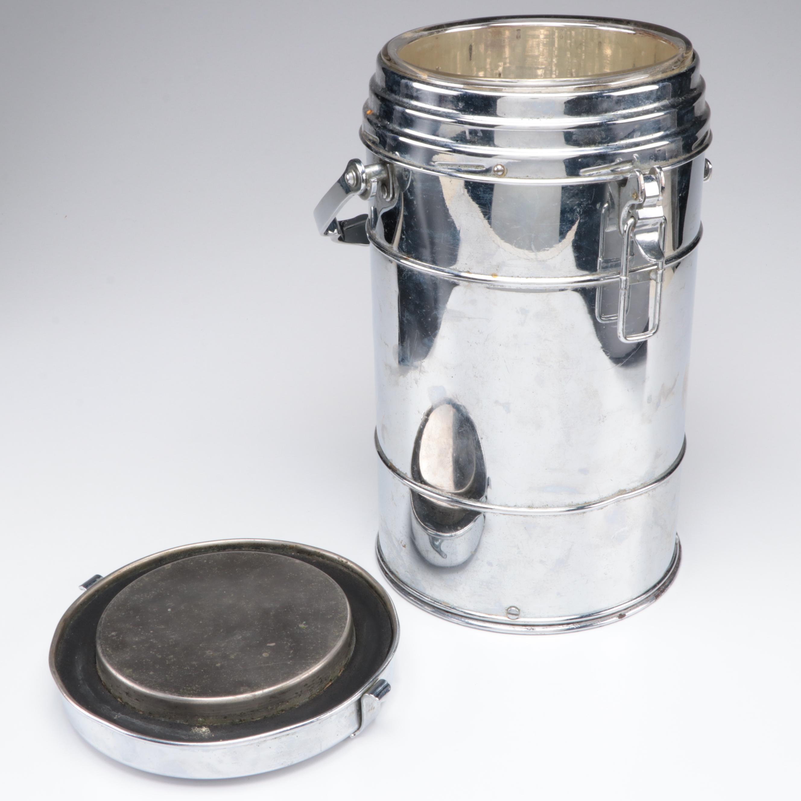 Thermos "Jumbo Jug" Gallon Size Steel Food, Beverage Container, Early 20th C.