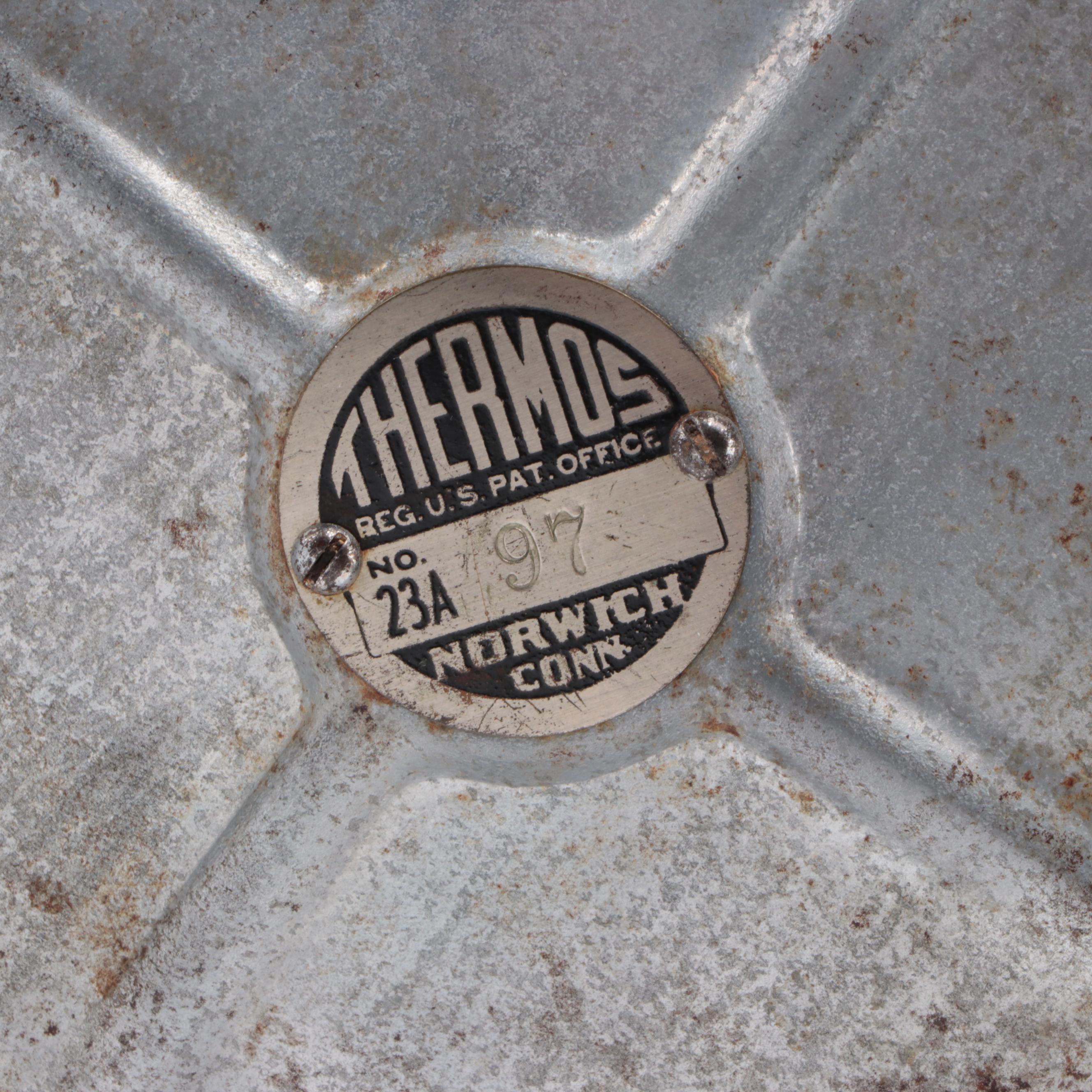 Thermos "Jumbo Jug" Gallon Size Steel Food, Beverage Container, Early 20th C.