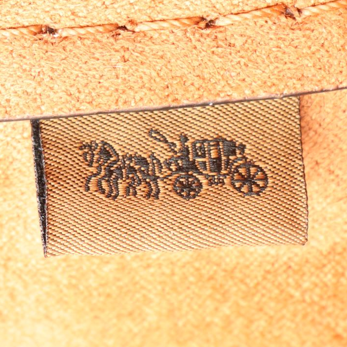 Coach Large Tote Bag in Plaid Print Coated Canvas