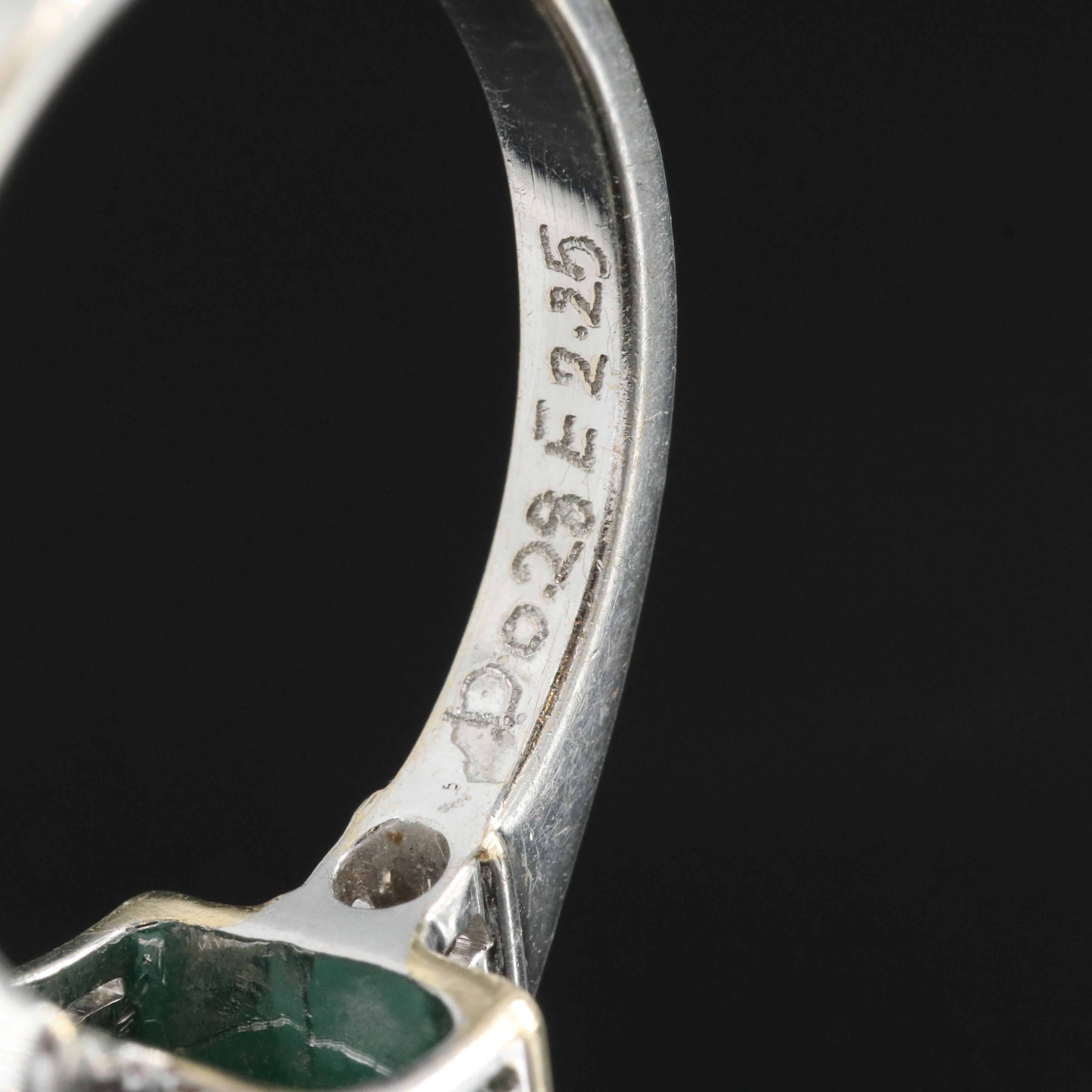 18K 2.25 CT Emerald and Diamond Ring