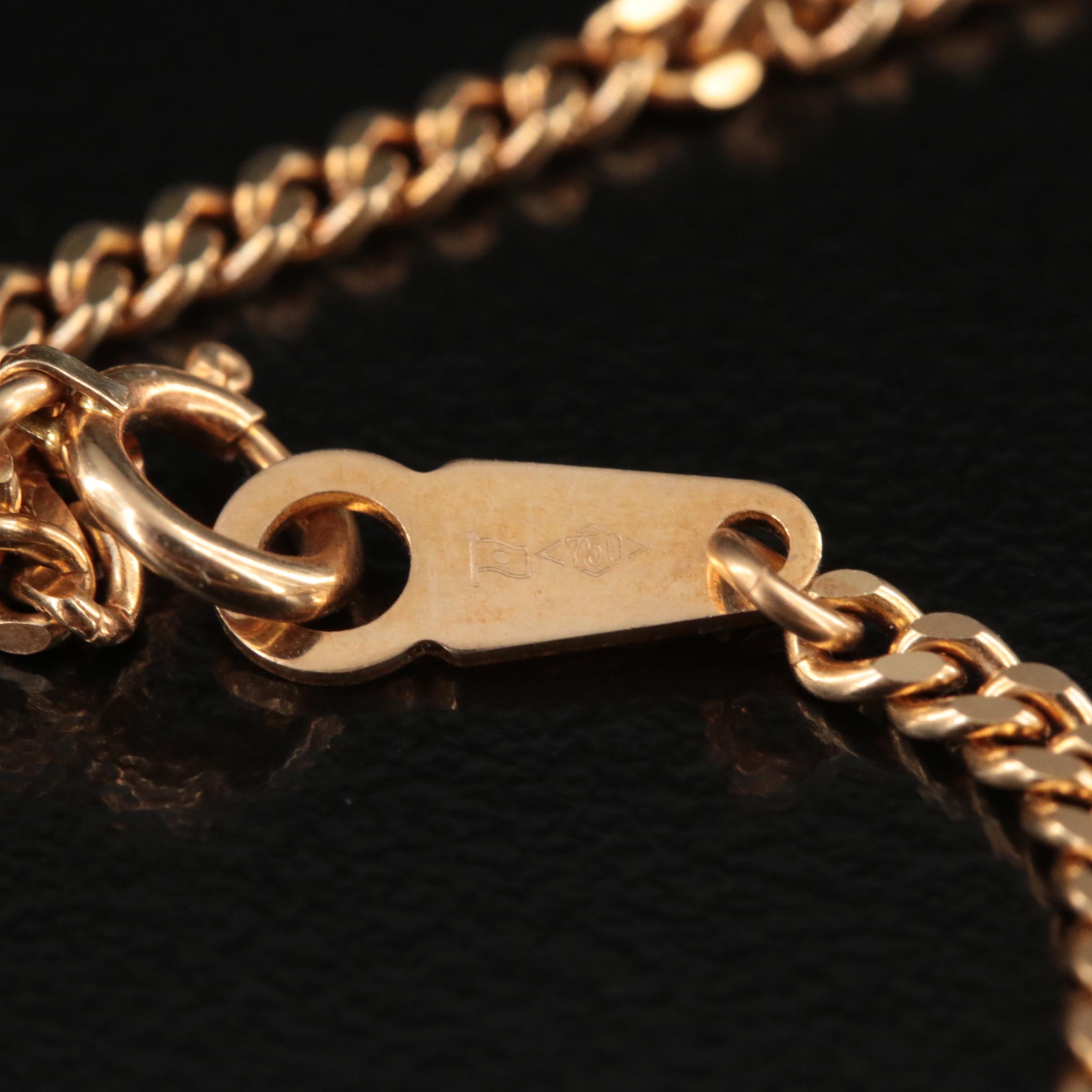 18K Curb Chain Necklace