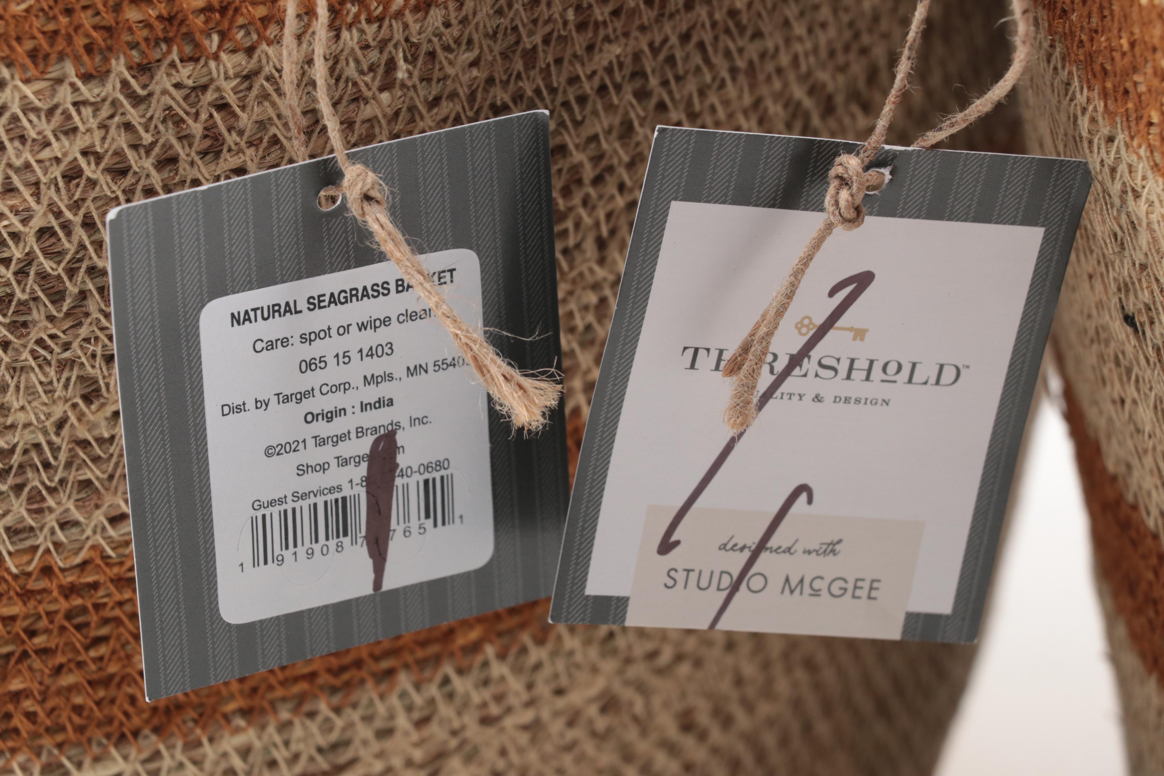 Threshold With Studio McGee Natural Seagrass Baskets