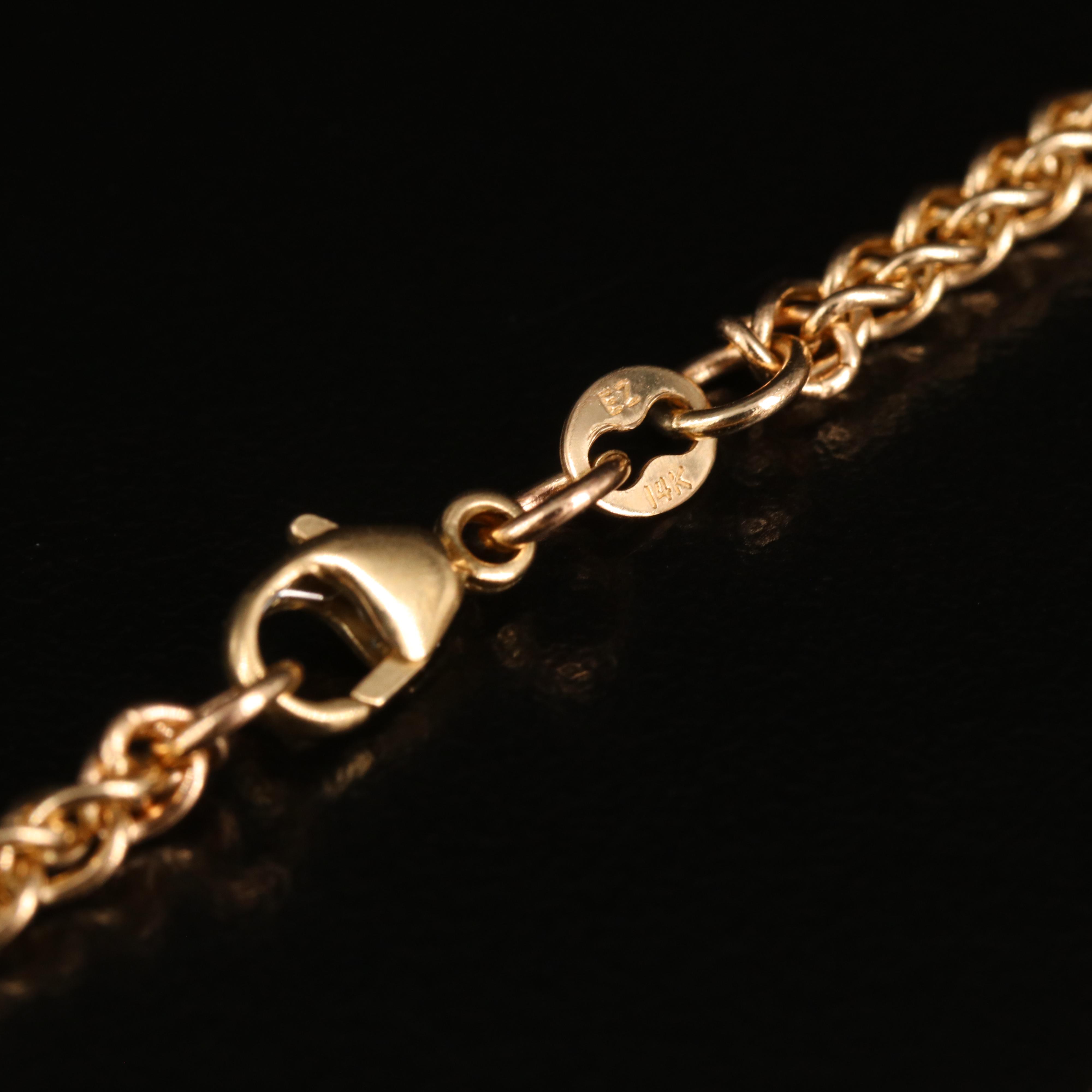 14K Wheat Chain Necklace