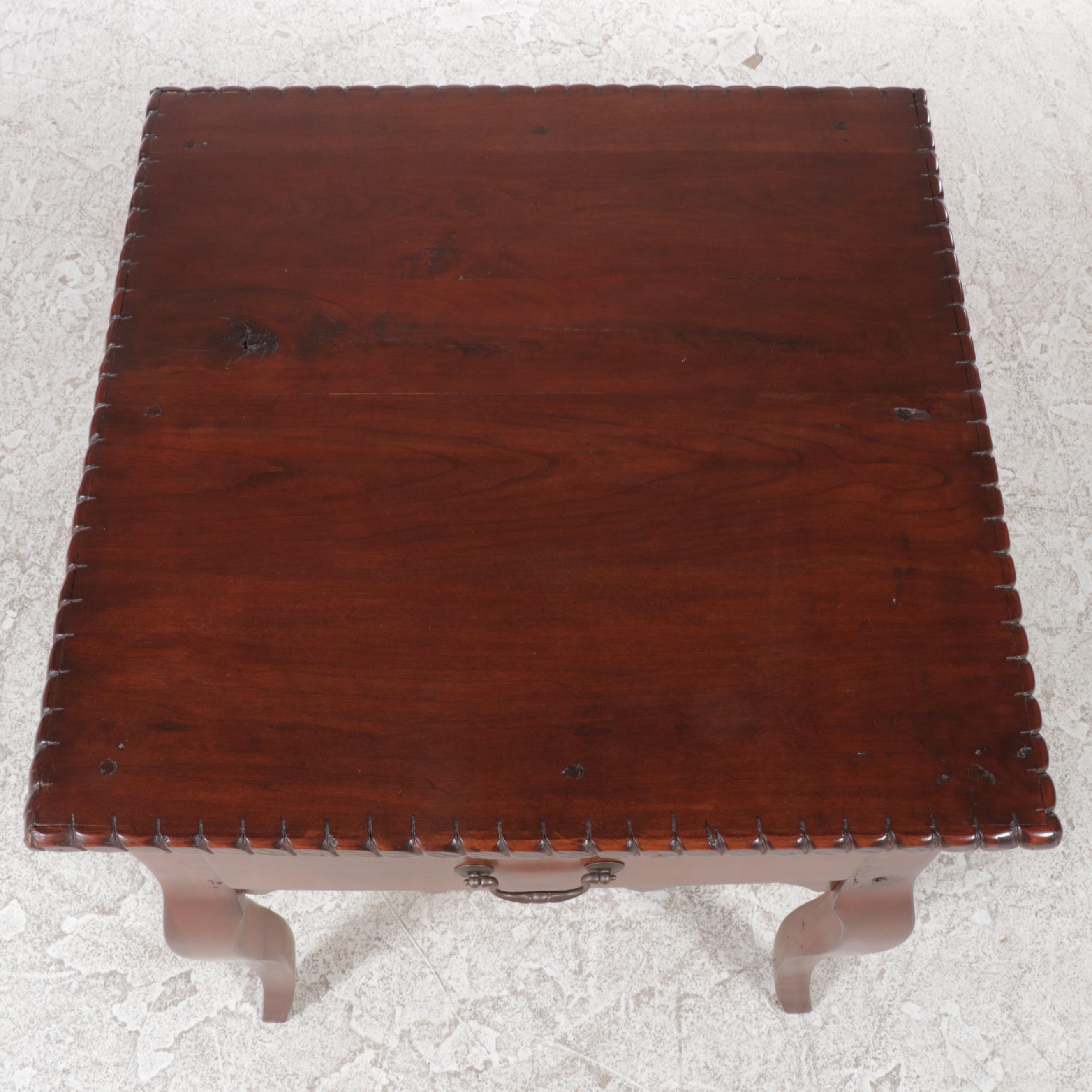 French Provincial Style Cherrywood Side Table