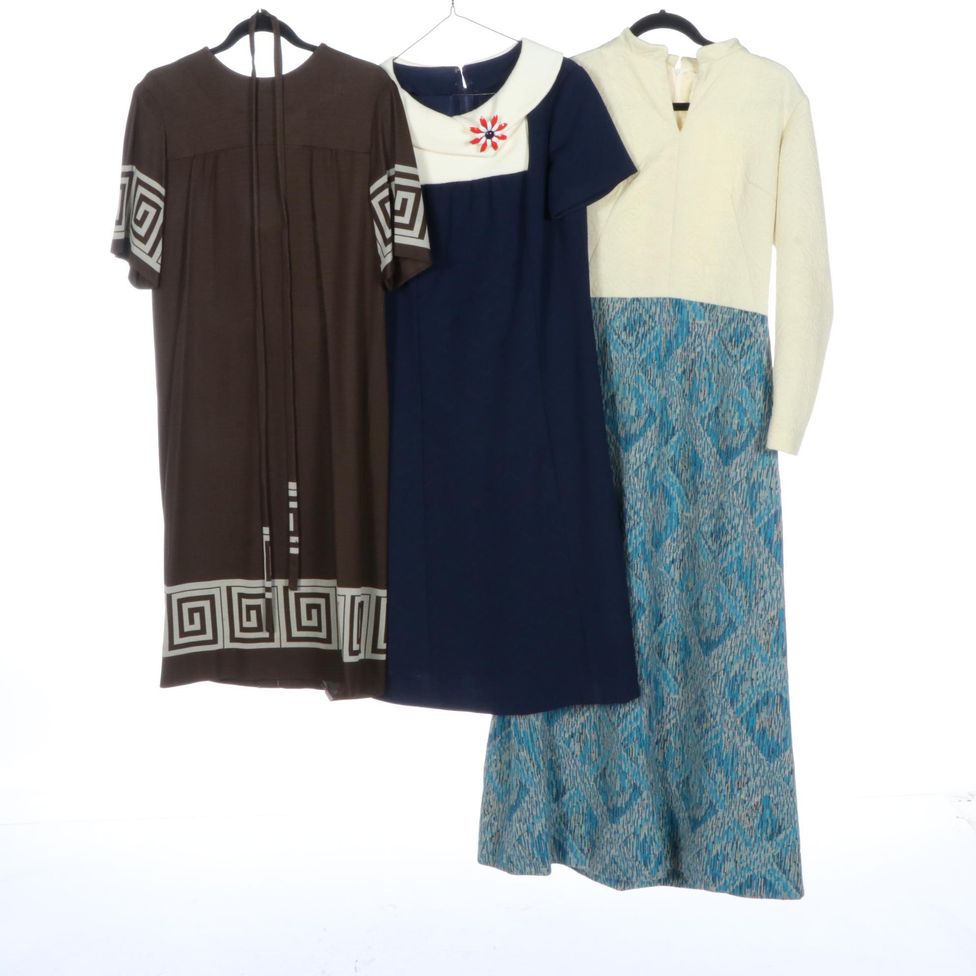 Vogue Couturier and Other Mod Style and Maxi Dresses, 1960s