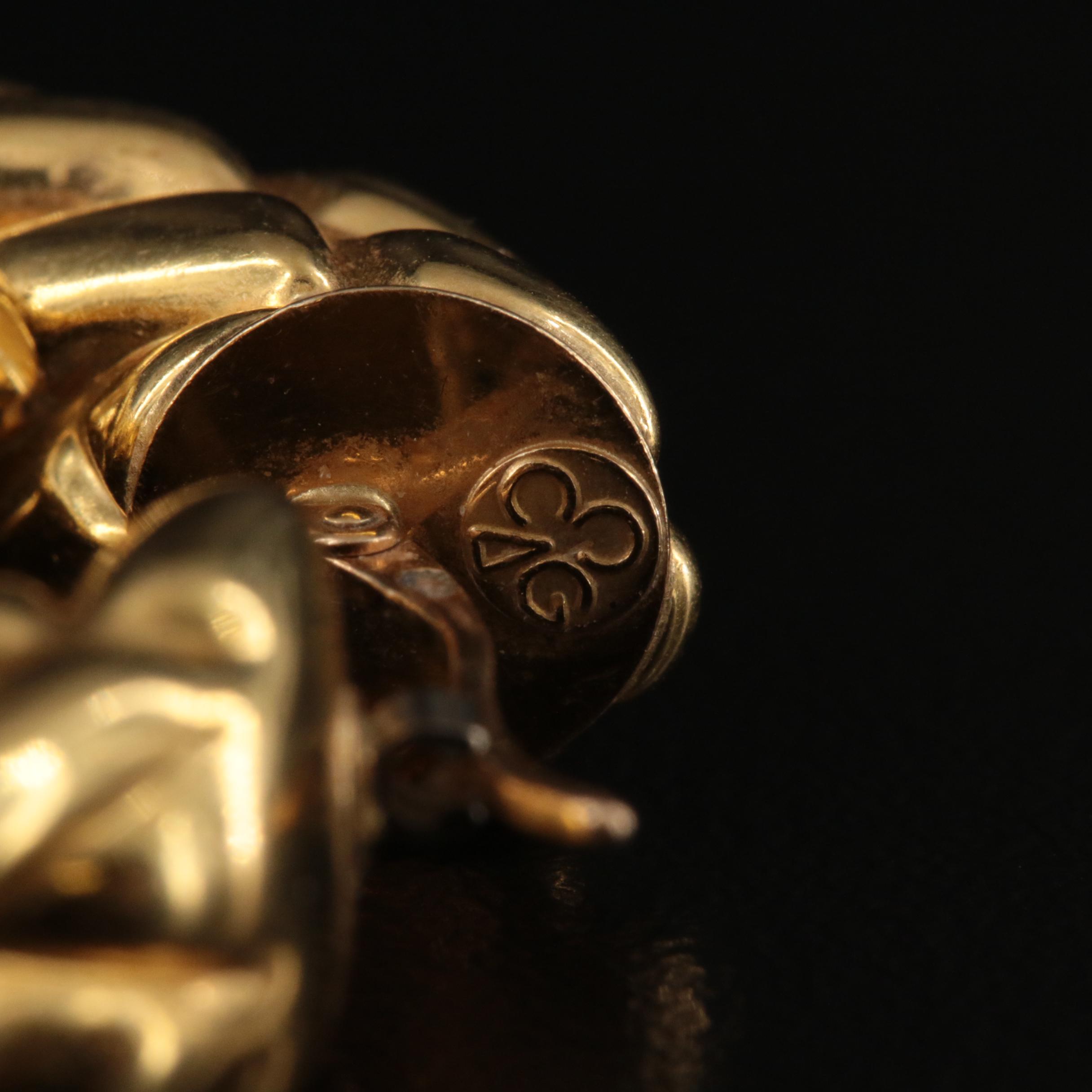 Charles Garnier 18K Hoop Earrings