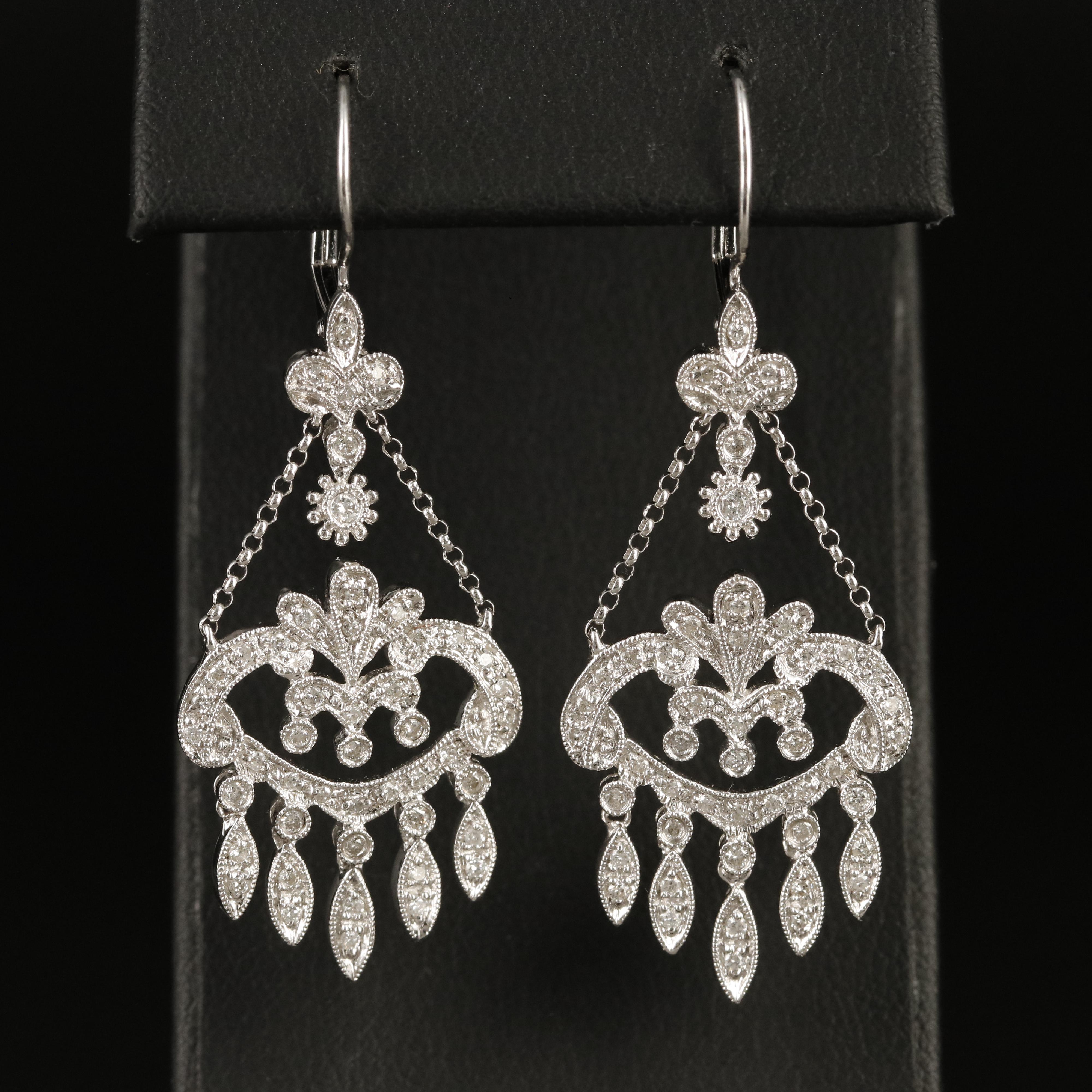 14K 0.86 CTW Diamond Chandelier Earrings