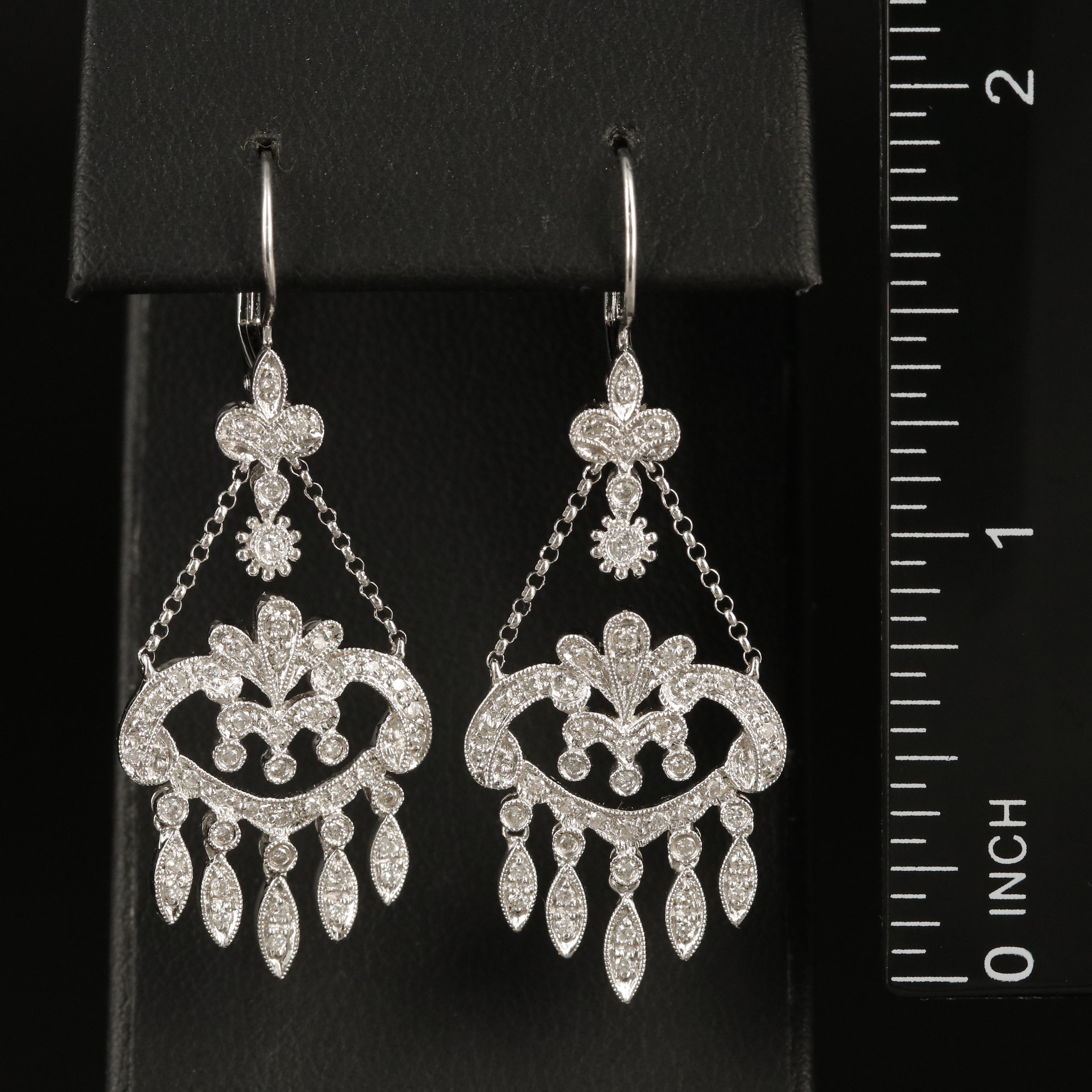 14K 0.86 CTW Diamond Chandelier Earrings