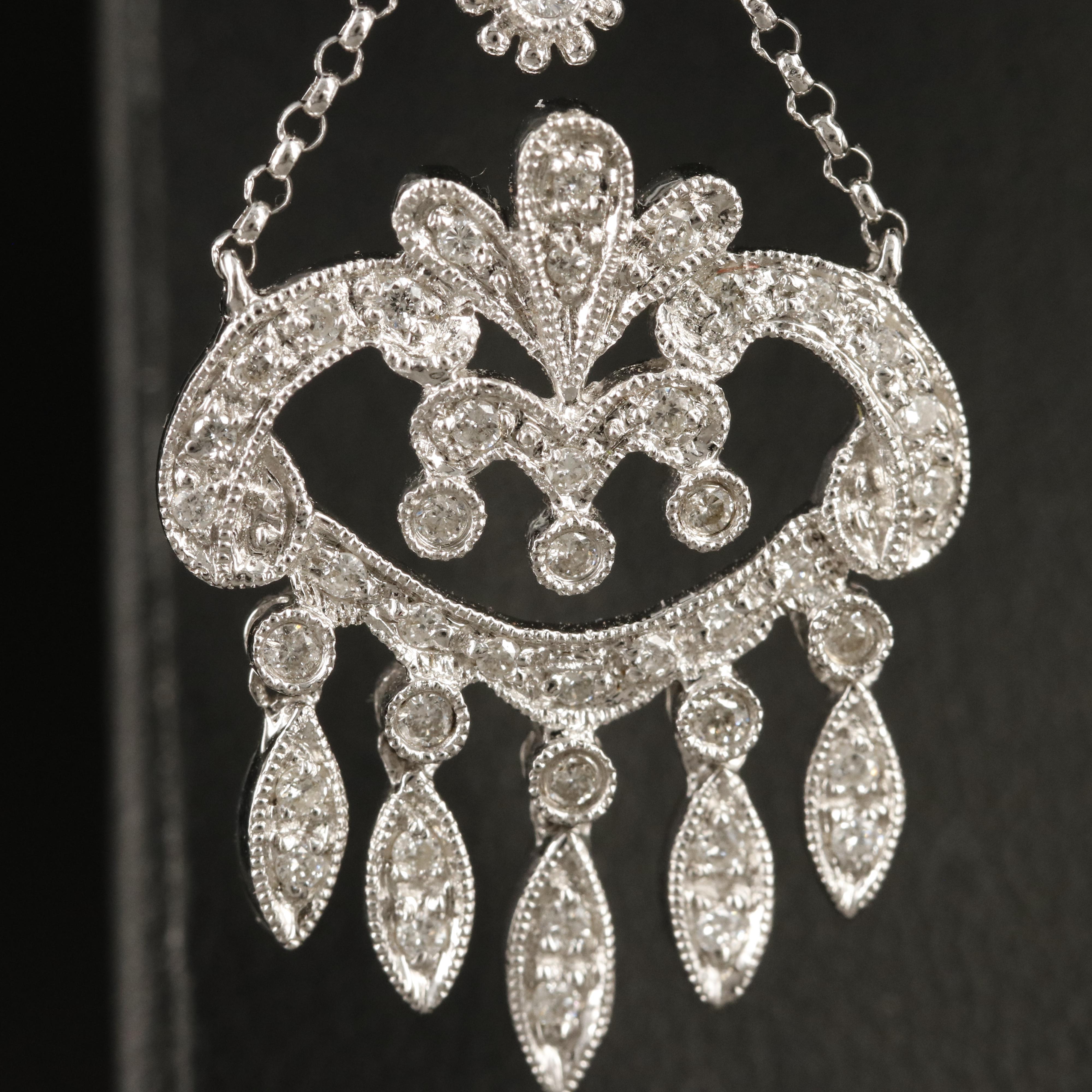 14K 0.86 CTW Diamond Chandelier Earrings