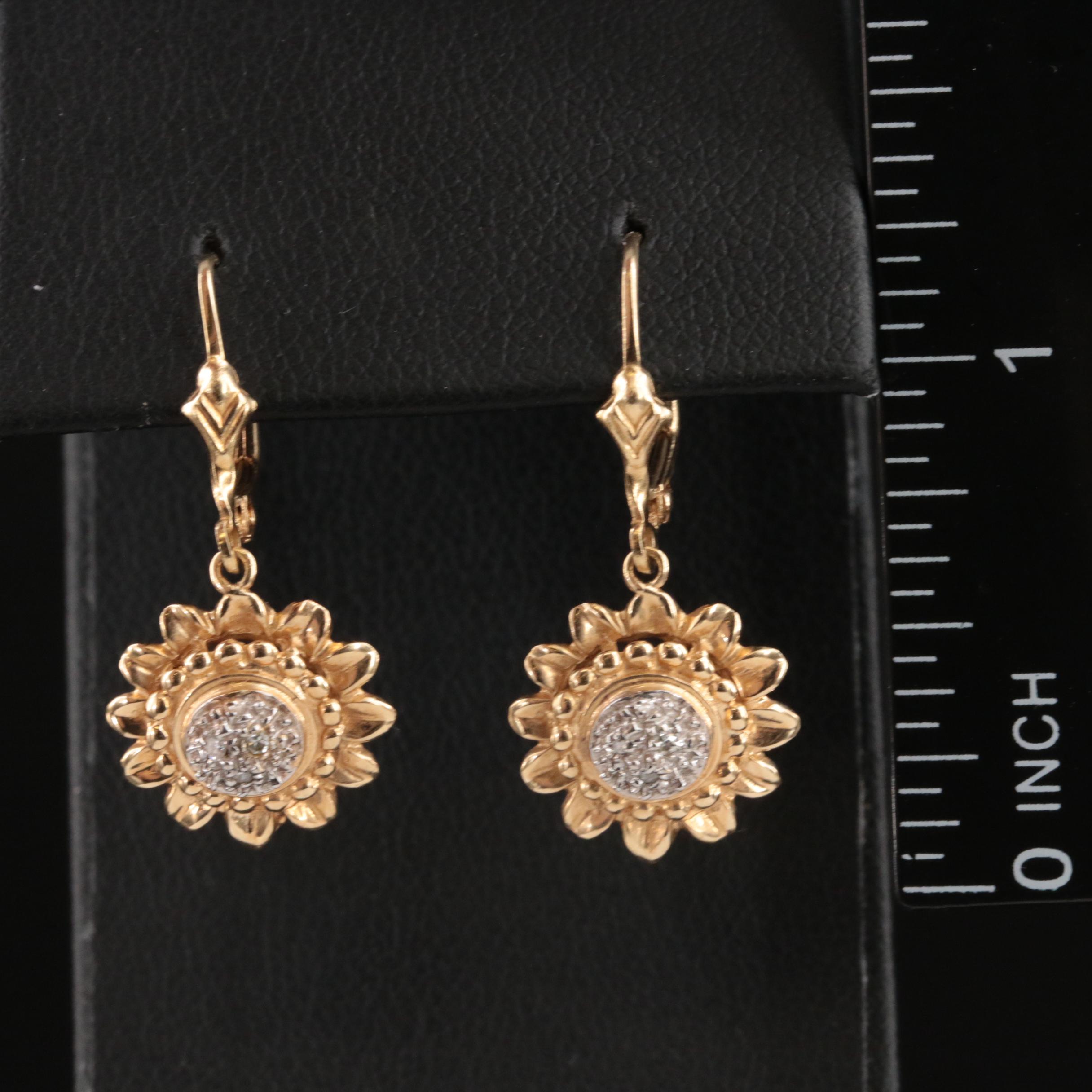 14K 0.03 CTW Diamond Earrings