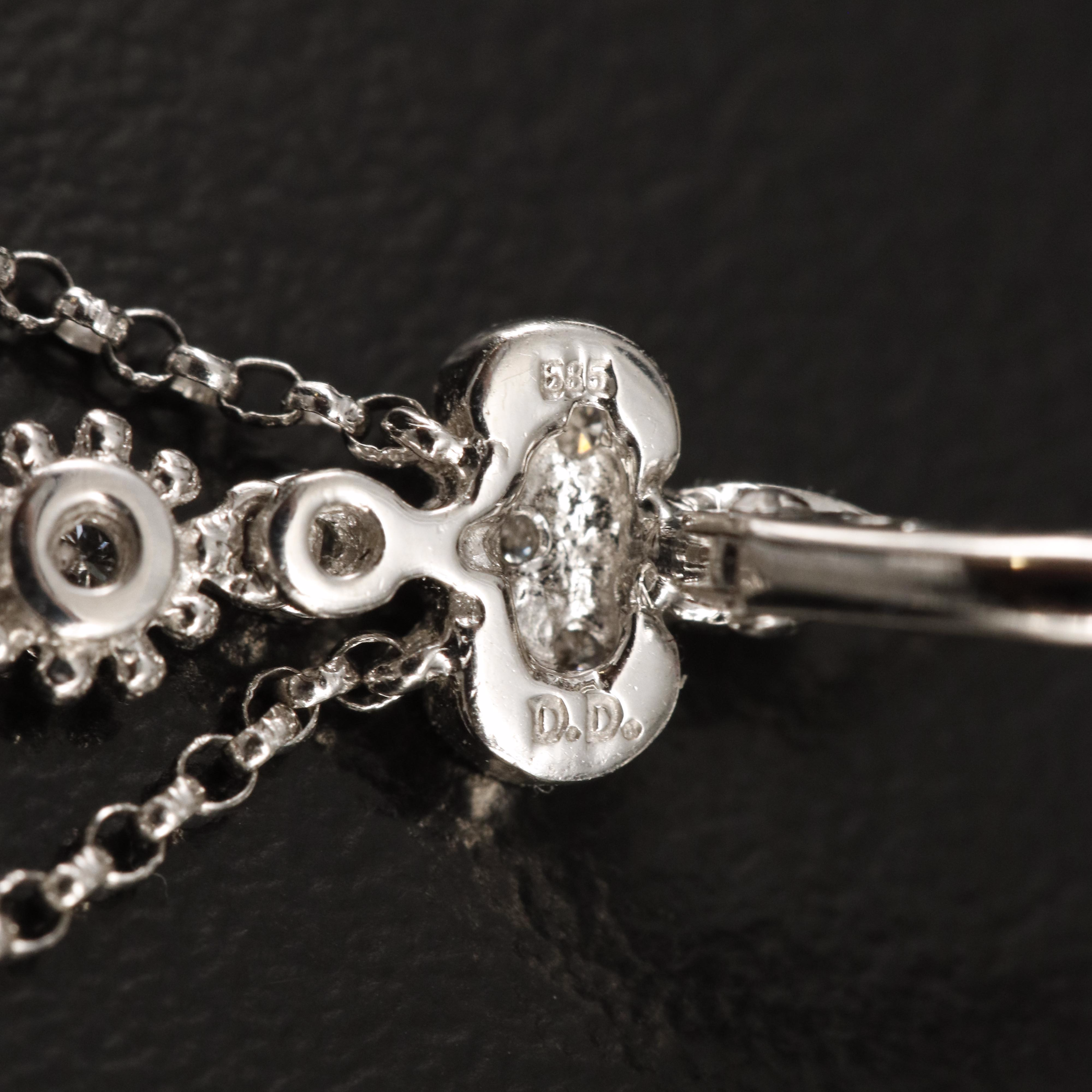 14K 0.86 CTW Diamond Chandelier Earrings