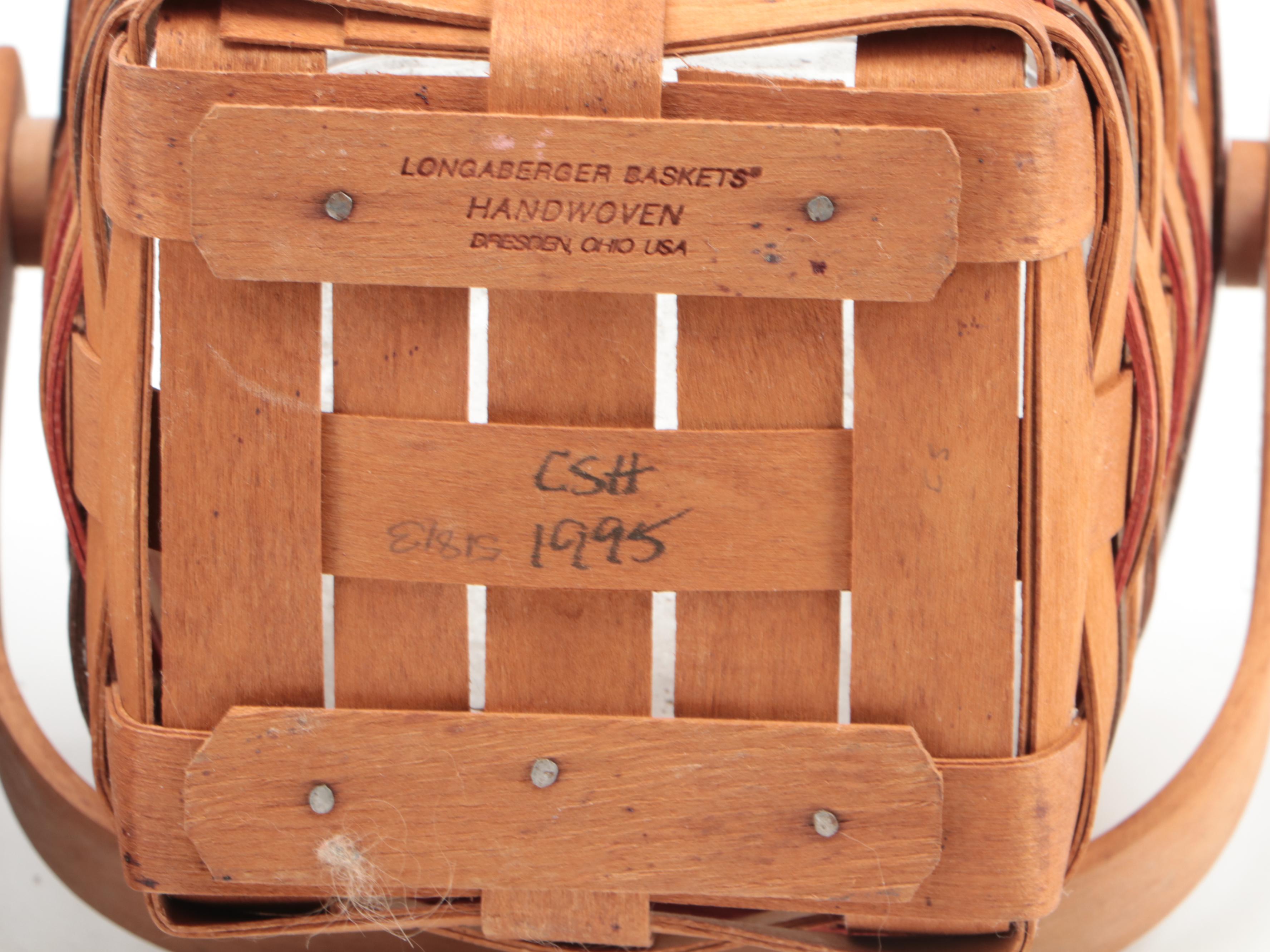 Longaberger Fabric Lined and Other Baskets