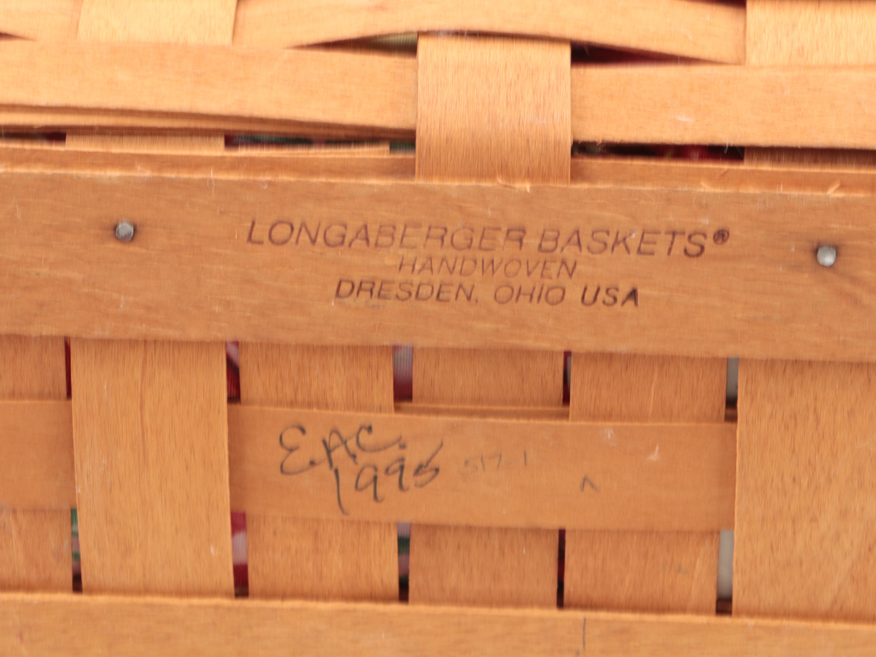 Longaberger Fabric Lined and Other Baskets