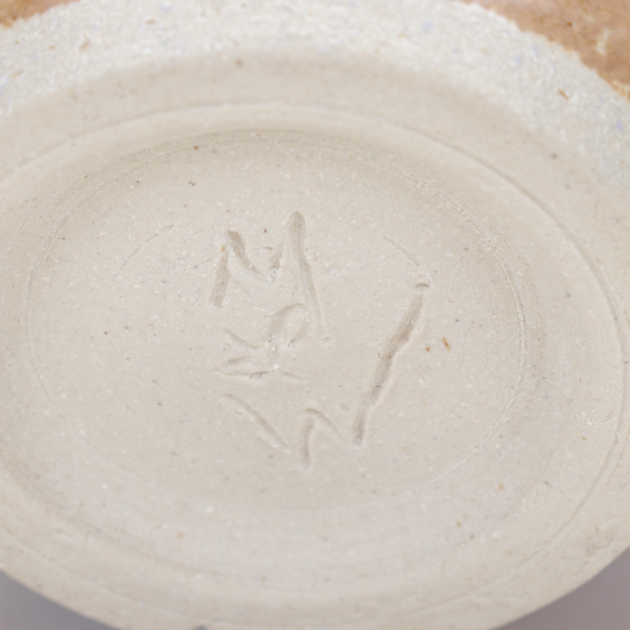 Foltz Pottery Redware Bowl With Lake Waters Pottery Glazed Ceramic Lidded Jar