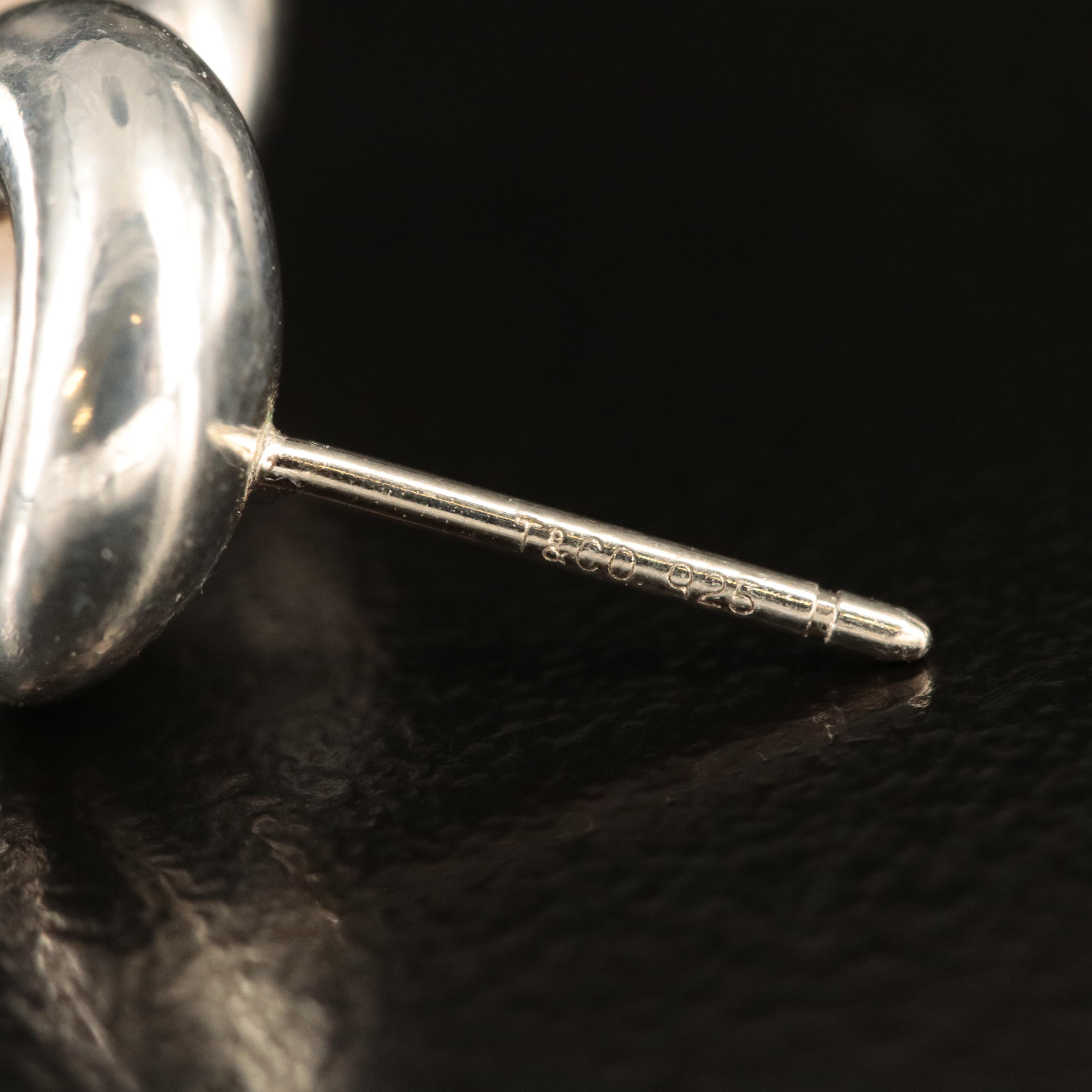 Tiffany & Co. Sterling Pearl Infinity Earrings