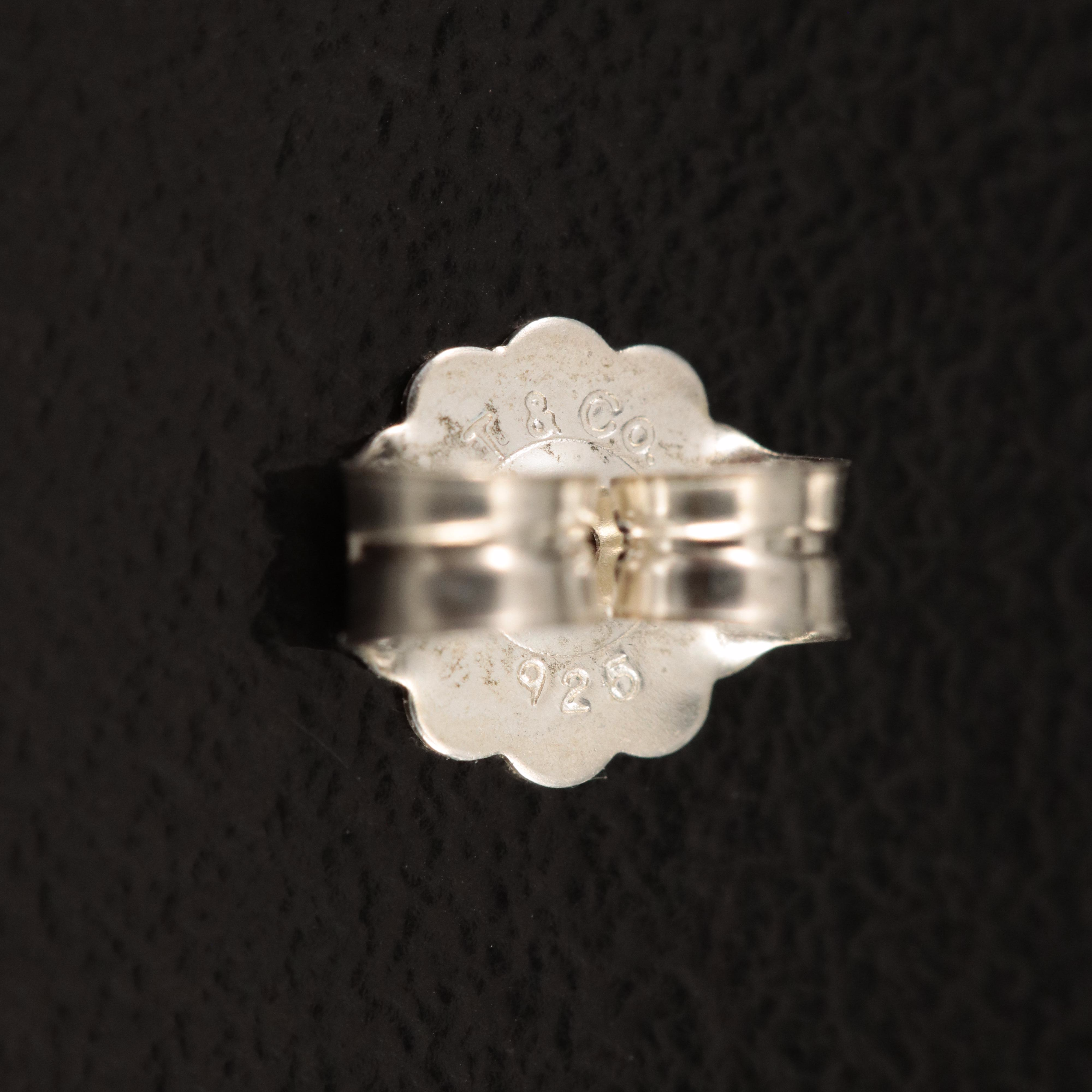 Tiffany & Co. Sterling Pearl Infinity Earrings