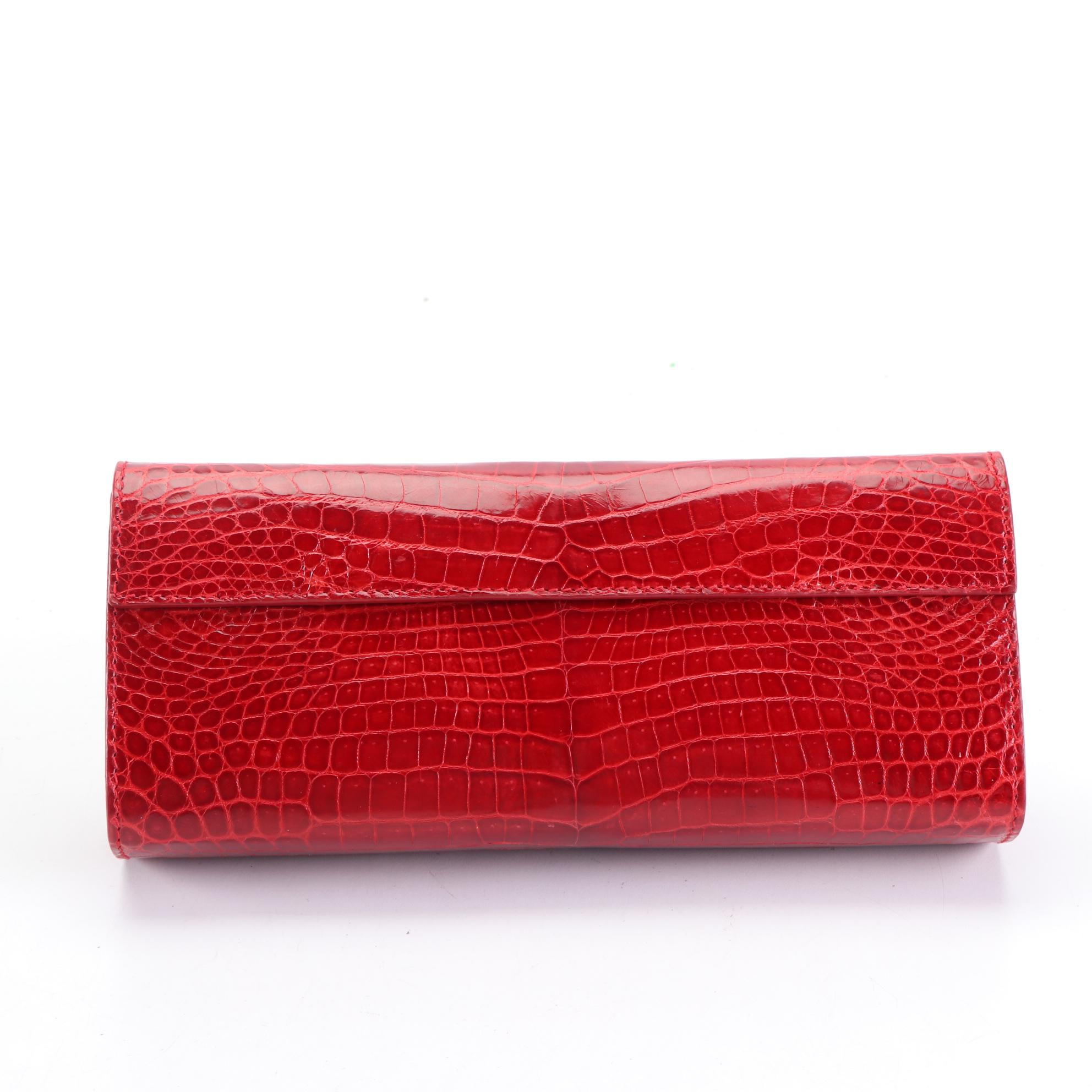 Jalda Stingray Clutch with Belle Grotto Couture Crocodile Clutch
